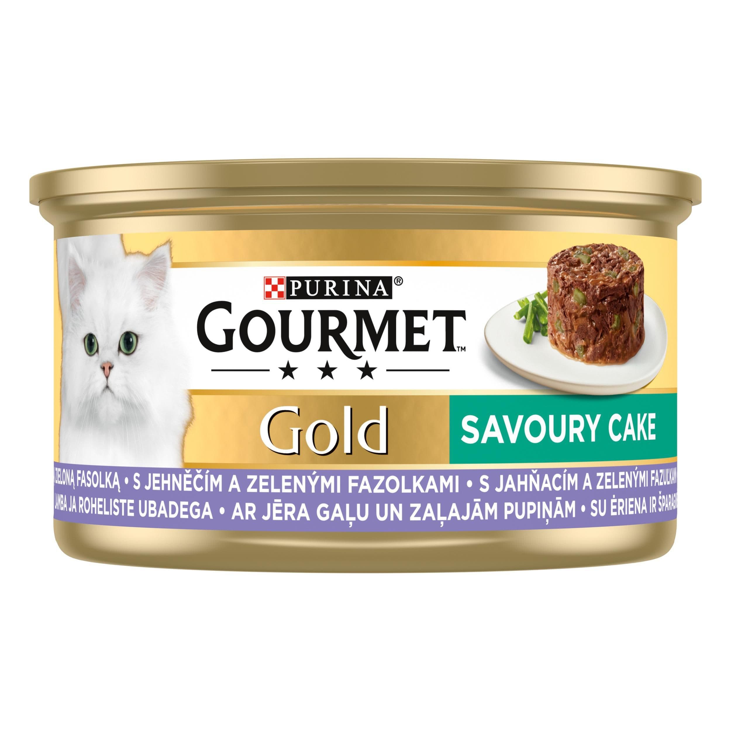Gourmet Gold Savoury cake s jehněčím a zelenými fazolkami 85 g