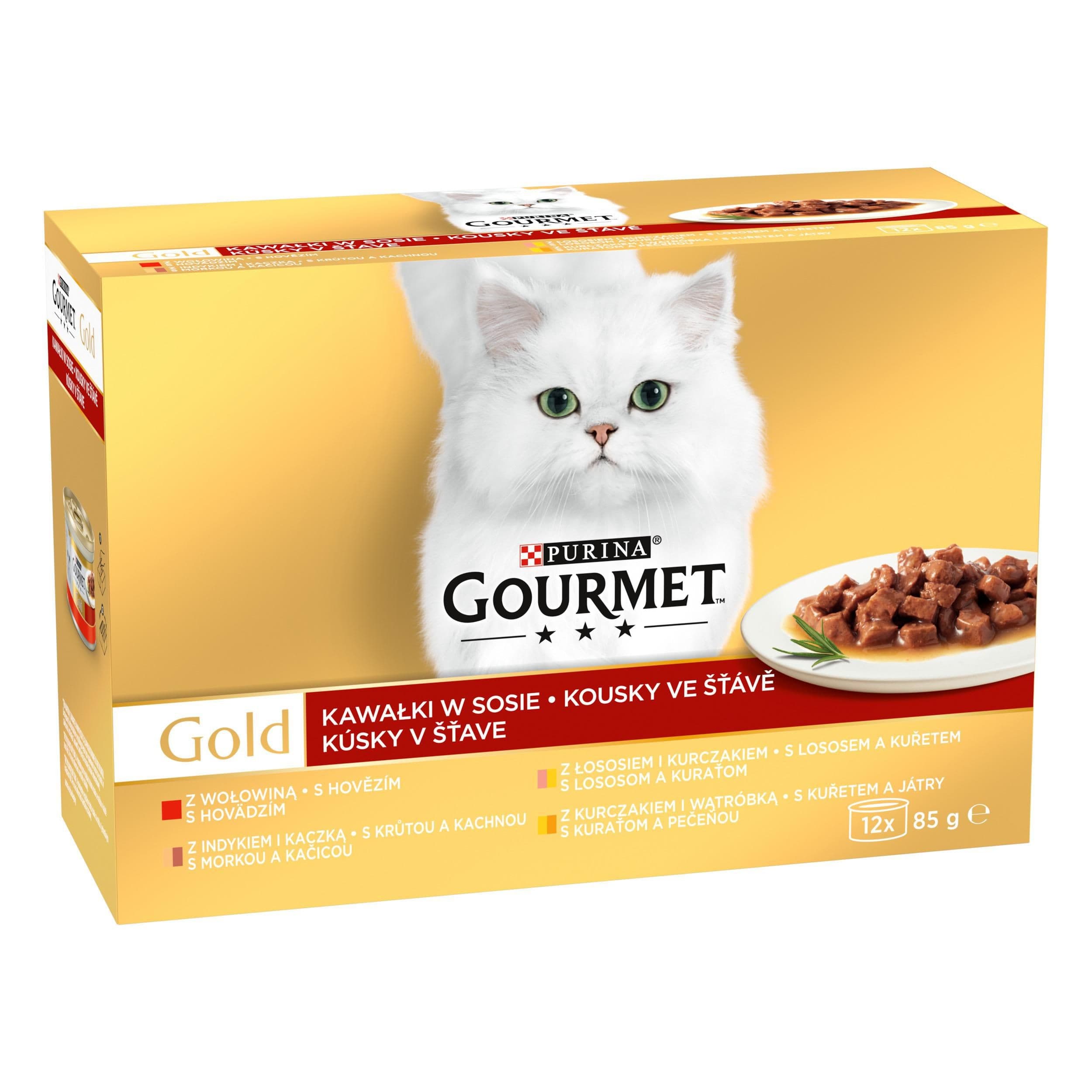 Gourmet Gold multipack kousky ve šťávě 12x85 g
