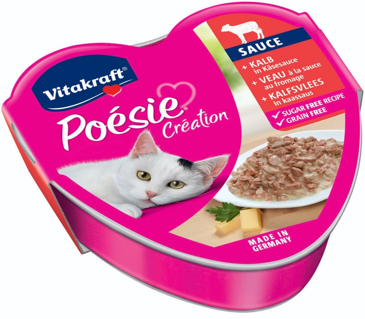 Vitakraft Poésie Telecí v sýrové omáčce pro kočky 85 g