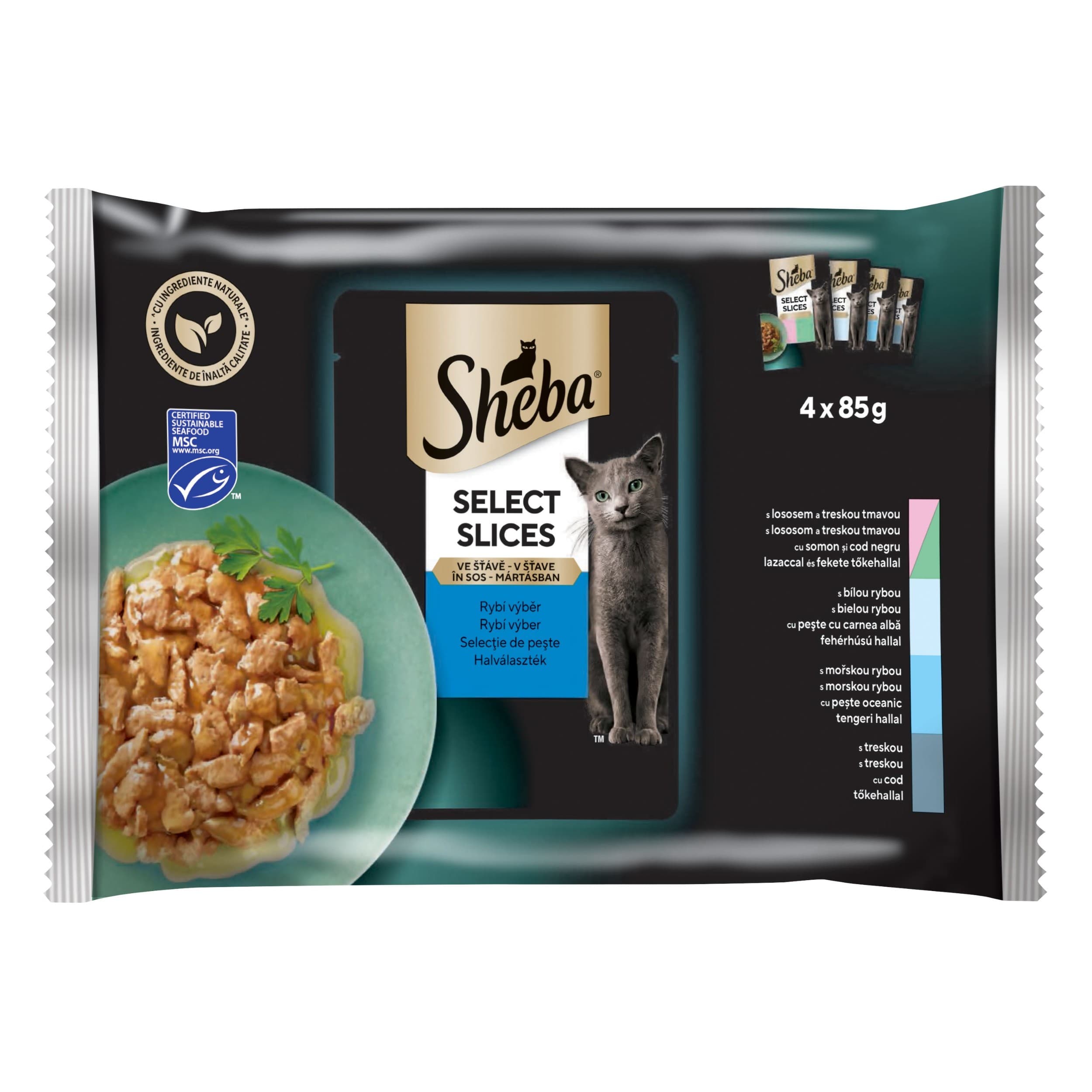 Sheba Rybí výběr 4x85 g