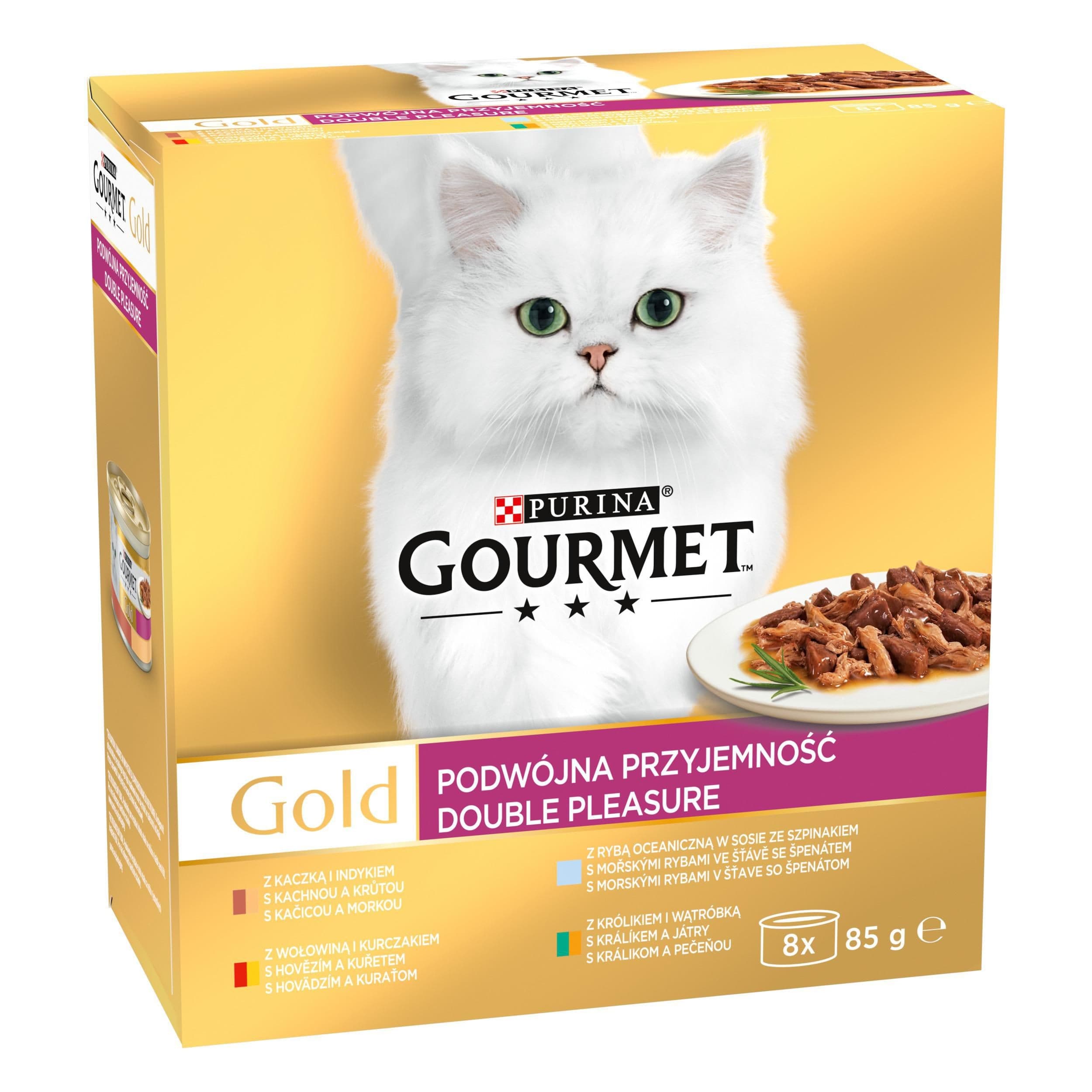 Gourmet Gold multipack směs dušených a grilovaných kousků 8x85 g