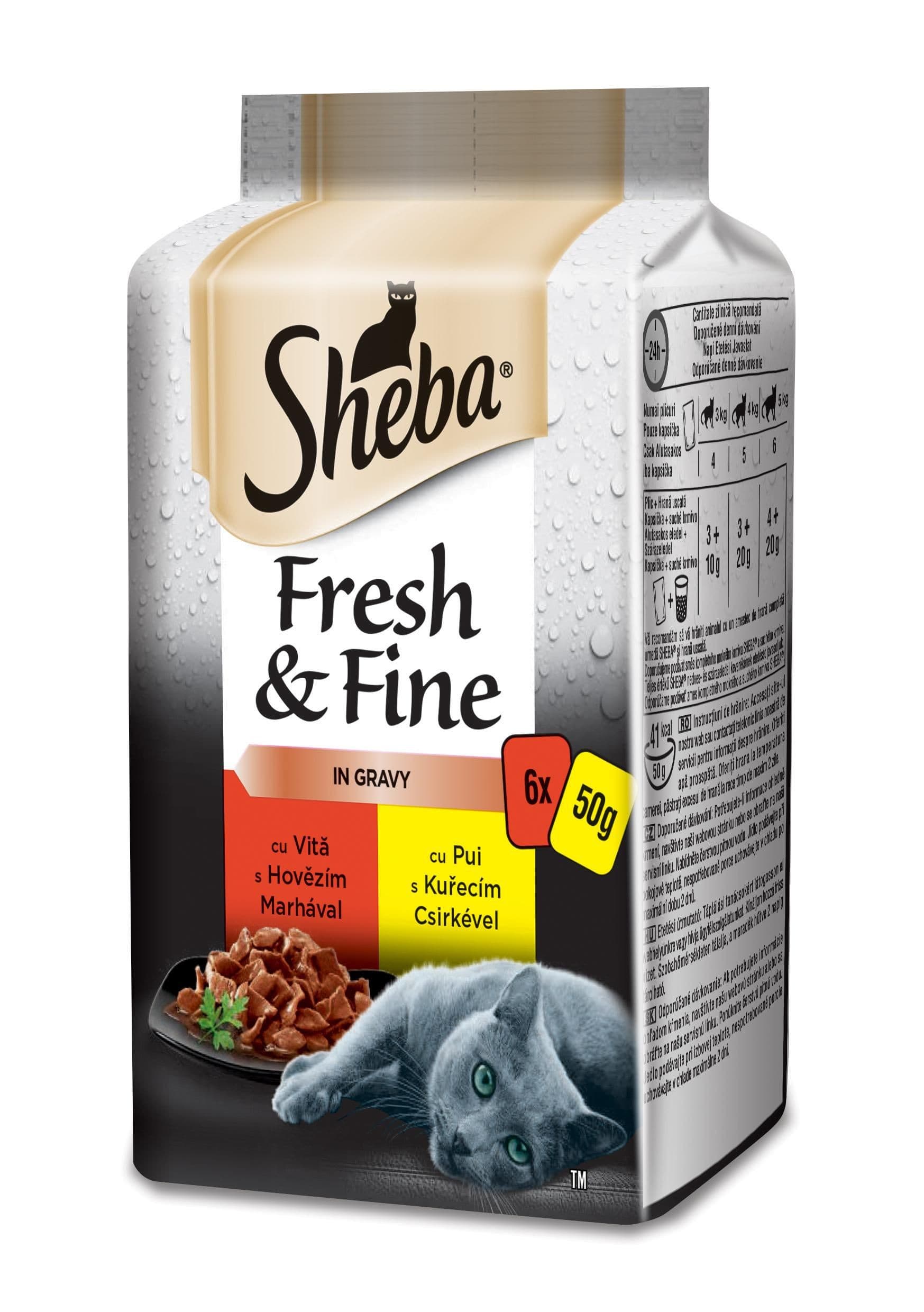 Sheba Fresh & Fine Exkluzivní výběr ve šťávě 6x50 g