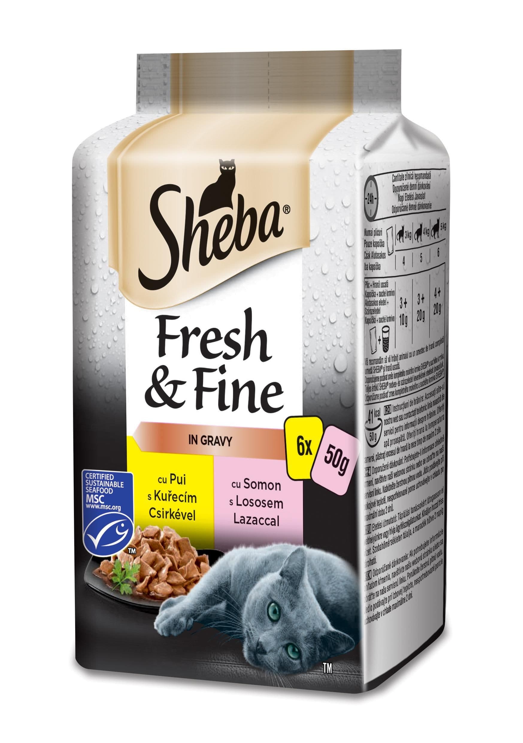 Sheba Fresh & Fine Mixovaný výběr 6x50 g