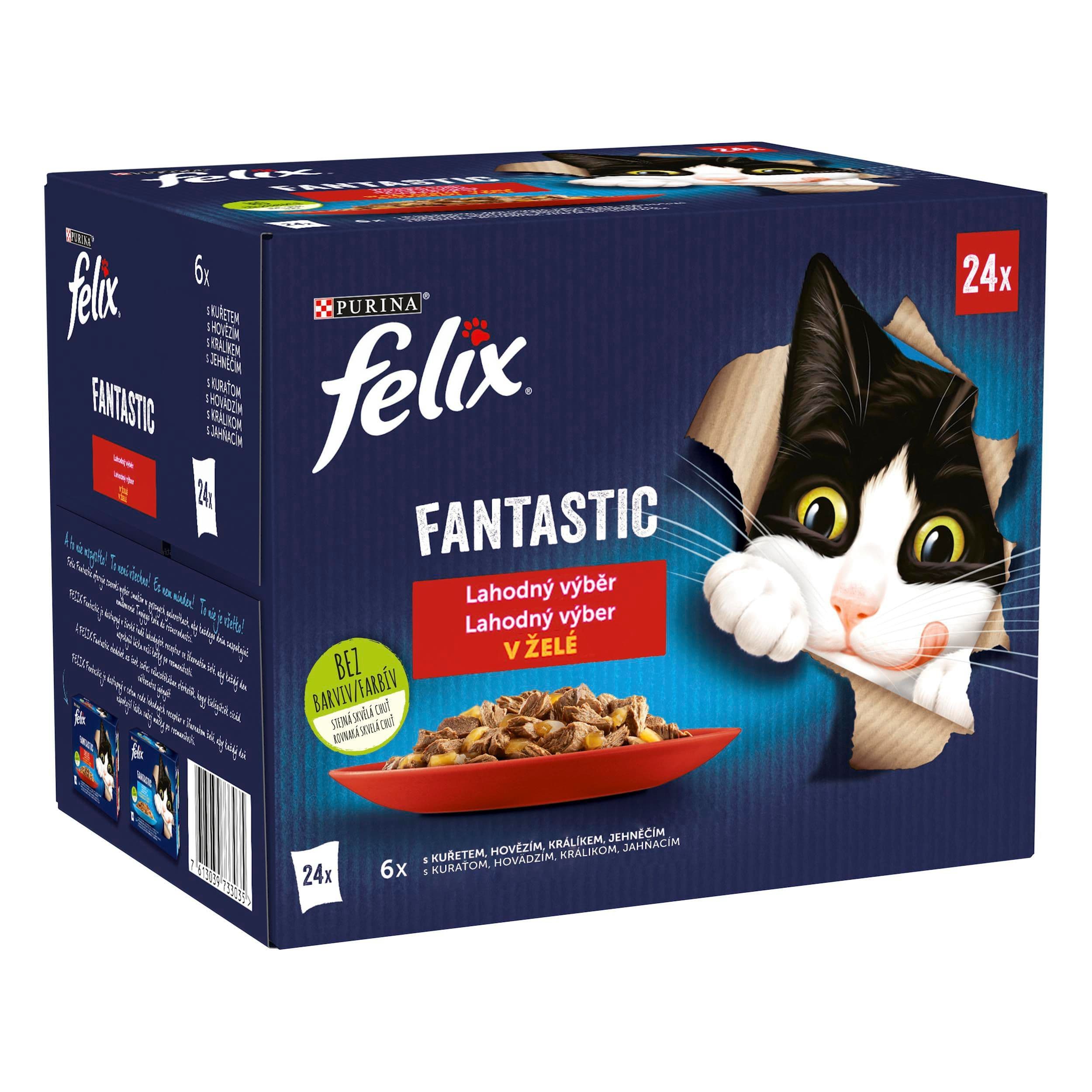 FELIX Fantastic Multipack lahodný výběr v želé 24x85g