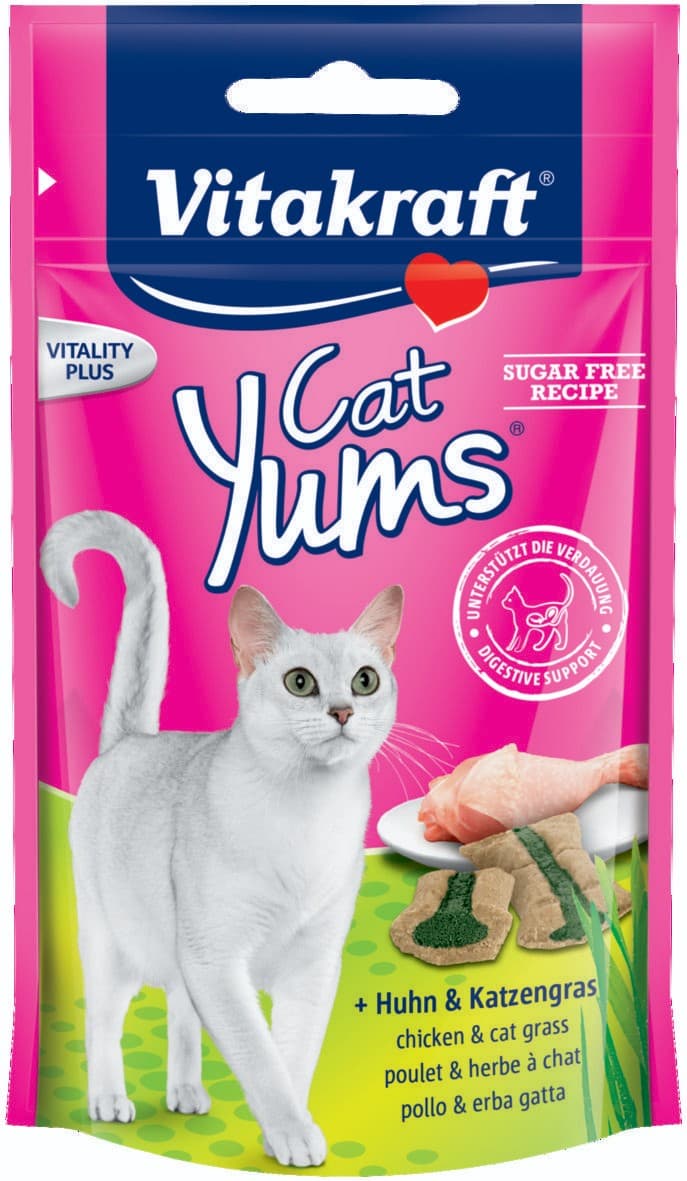 Vitakraft Cat Yums kuřecí s trávou 40 g
