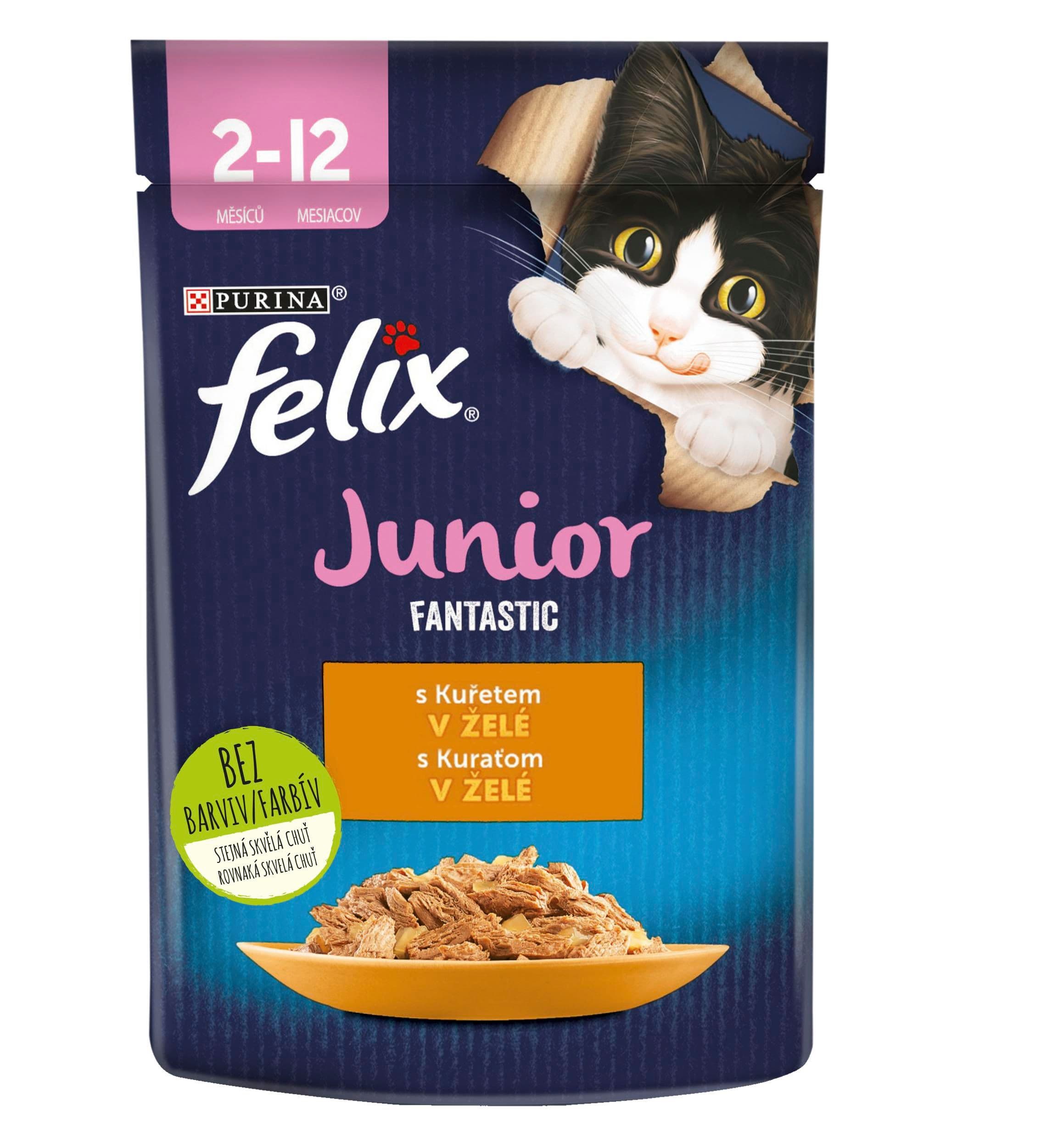 Felix Fantastic Junior kapsička s kuřetem v želé 85g
