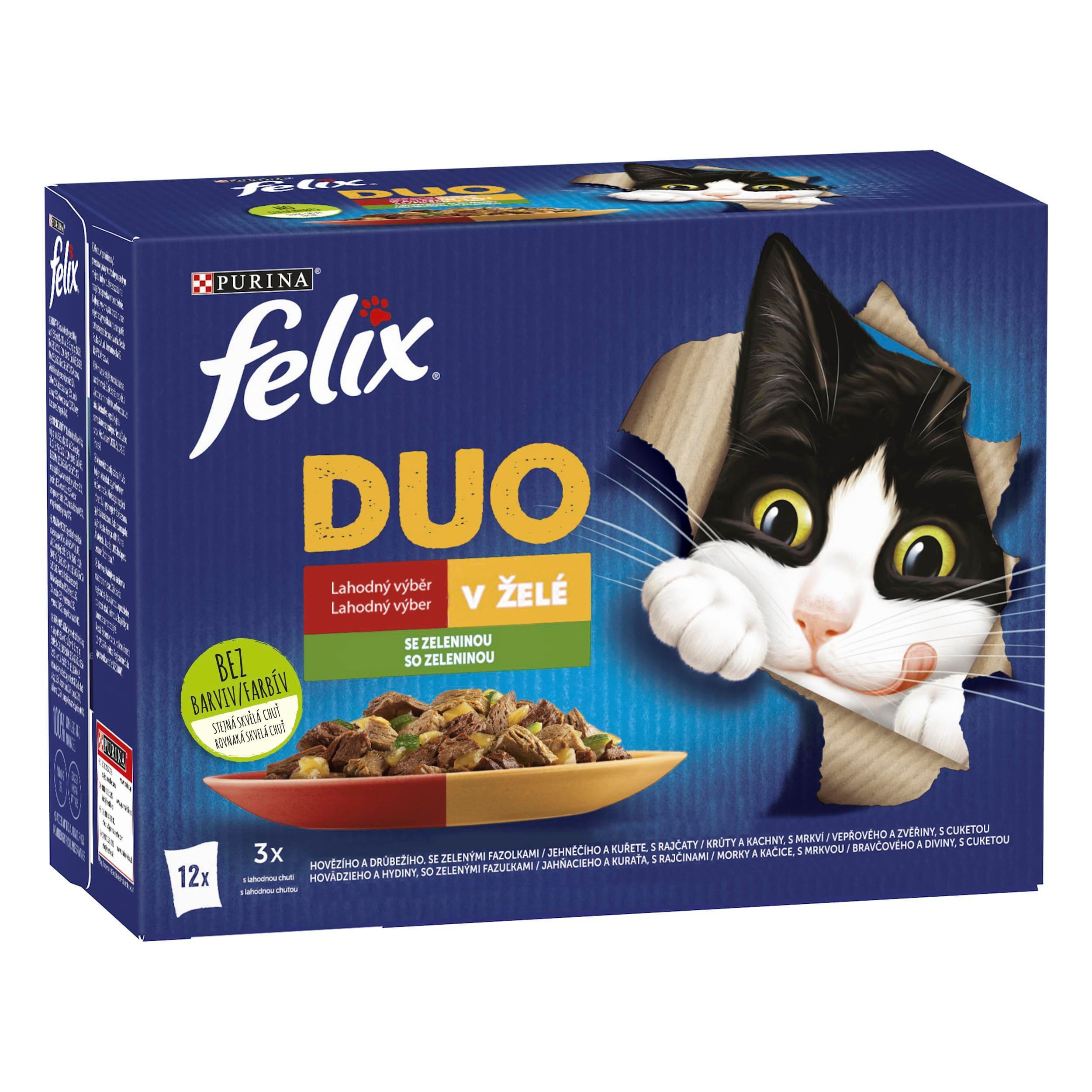 FELIX Fantastic DUO Multipack se zeleninou 12x85g