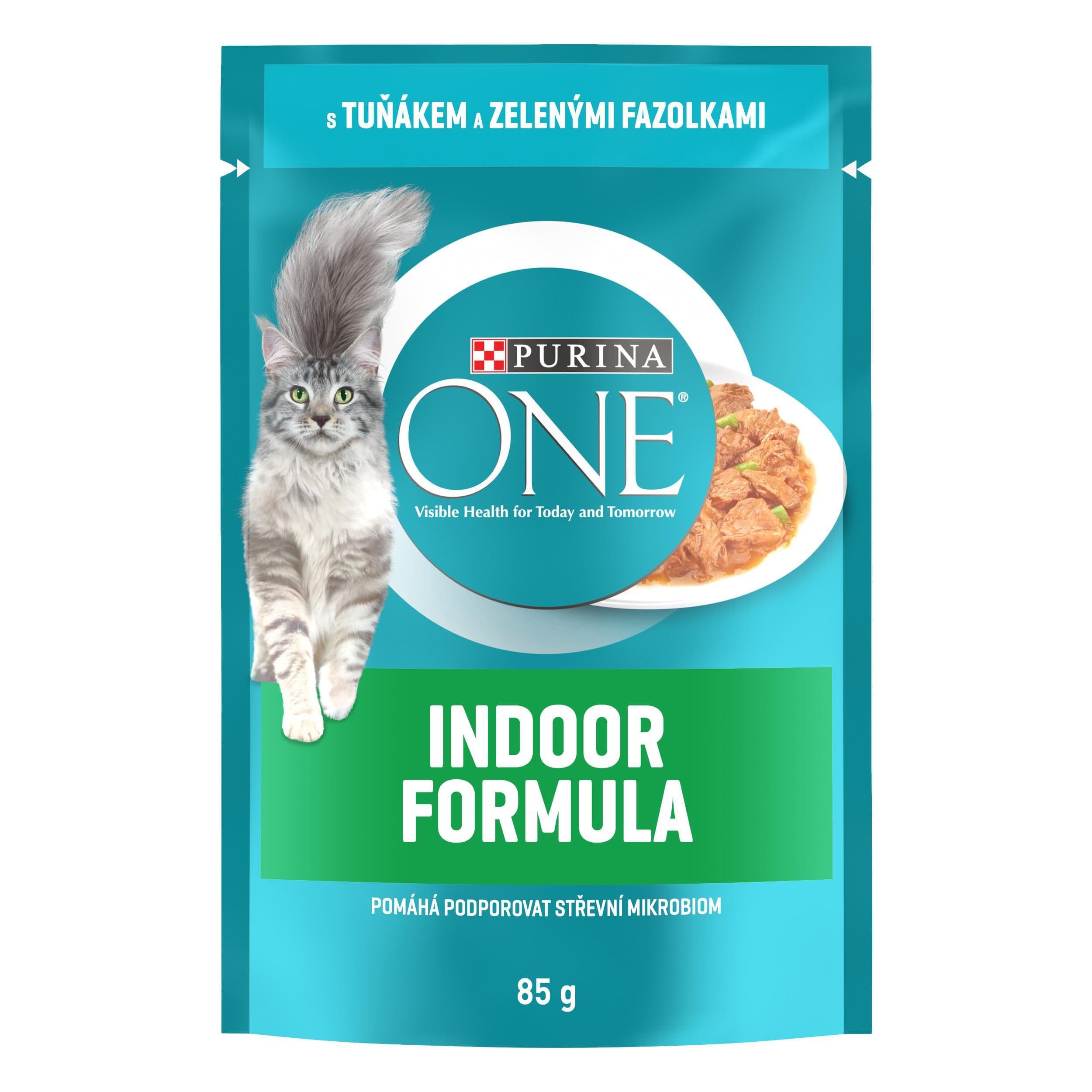 Purina ONE Kapsička s tuňákem a zelenými fazolkami ve šťávě 85g