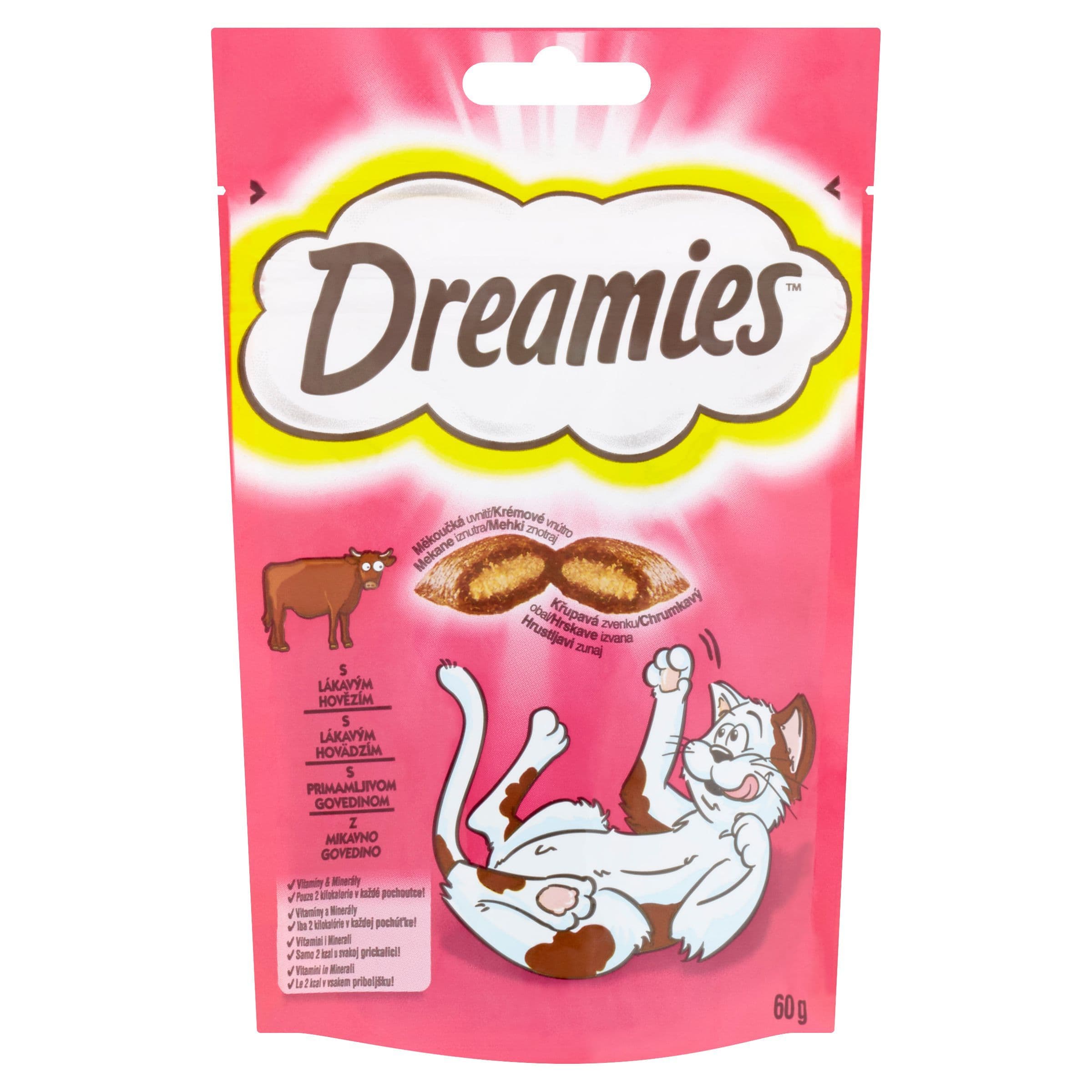 Dreamies Hovězí pamlsek pro kočku 60 g