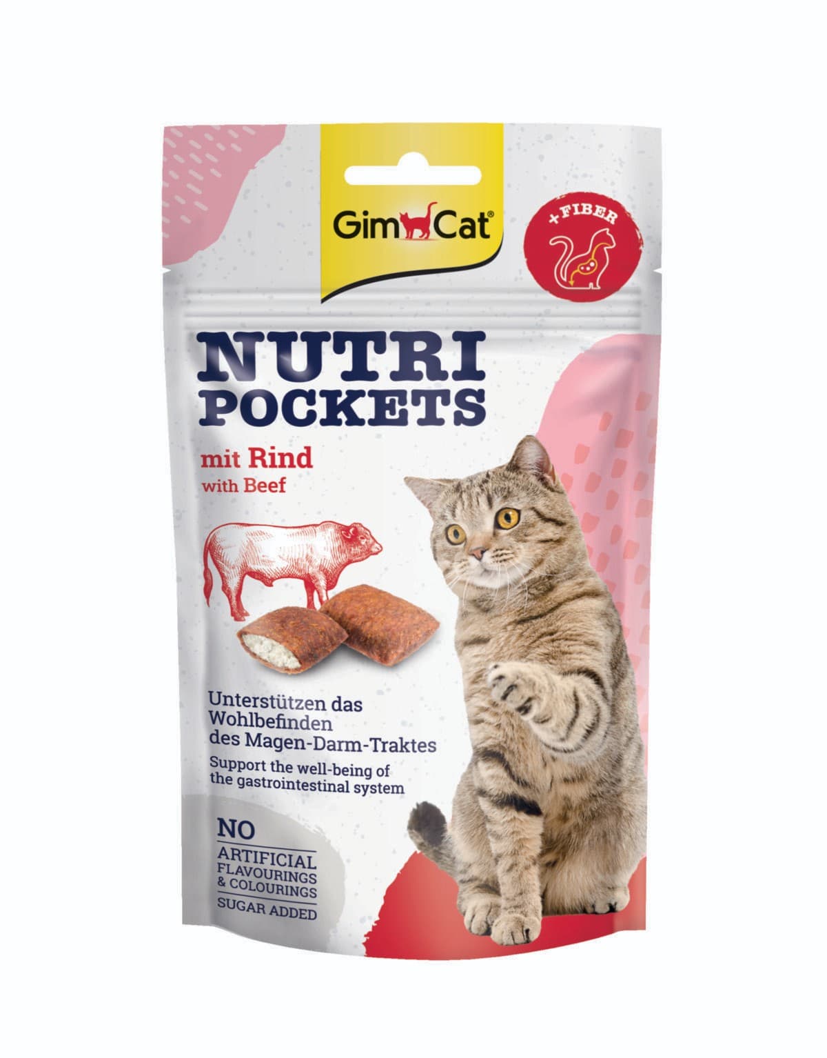 Gimcat Nutri Pockets s hovězím 60 g
