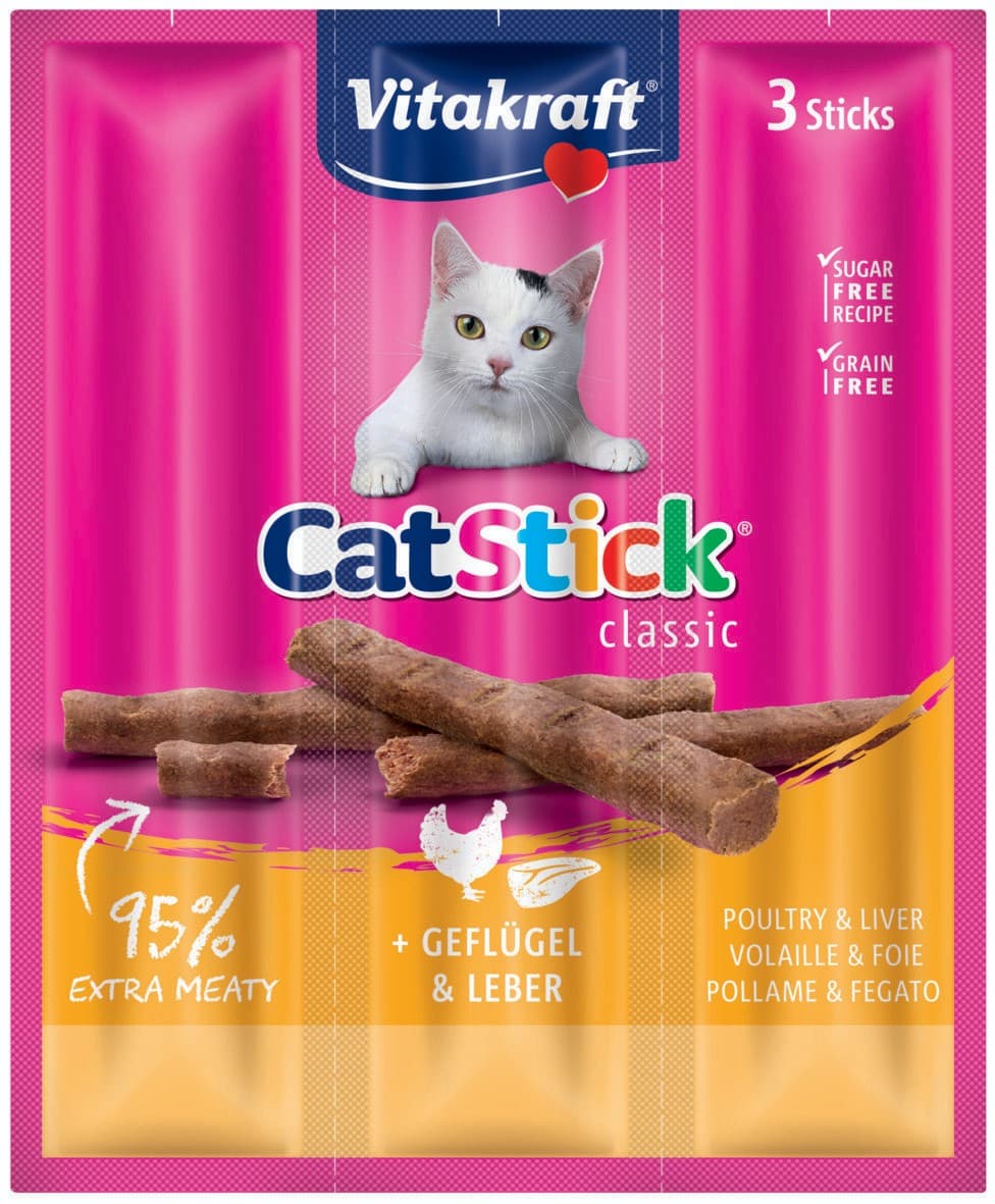 Vitakraft Cat Stick mini drůbež játra 3x6 g