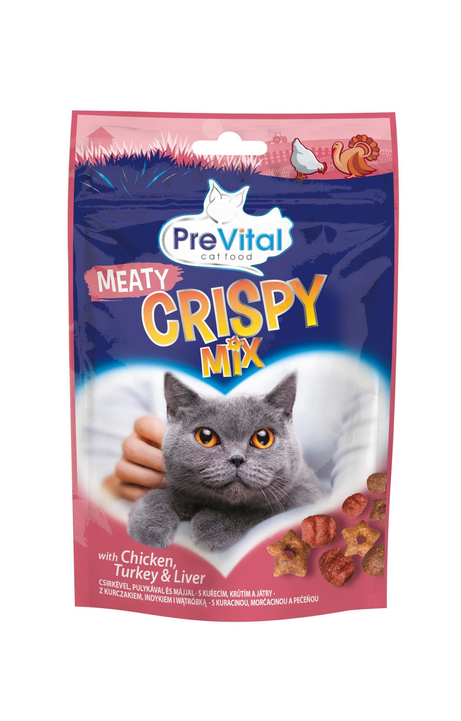 PreVital snack kočka masový mix 60 g