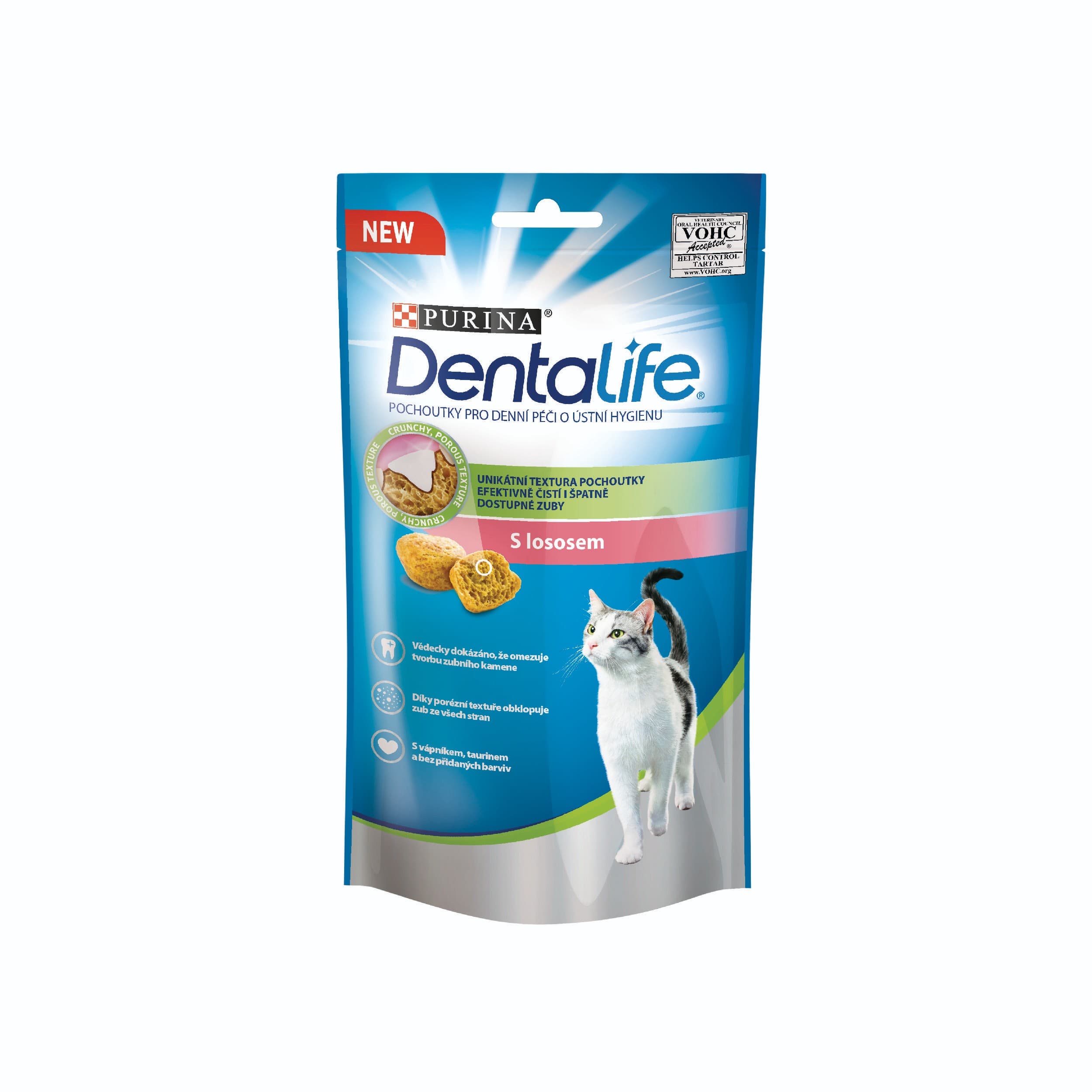 Purina Dentalife Cat s lososem 40g