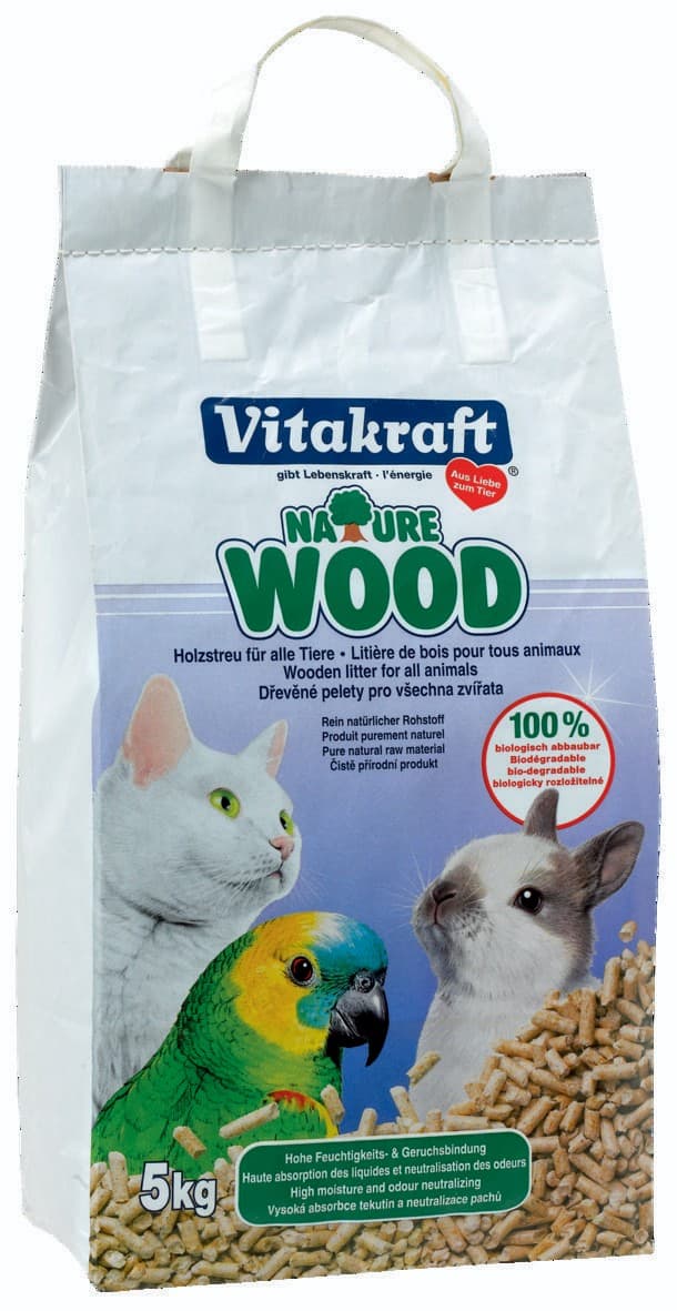 Vitakraft Dřevěné pelety Nature Wood 5 kg