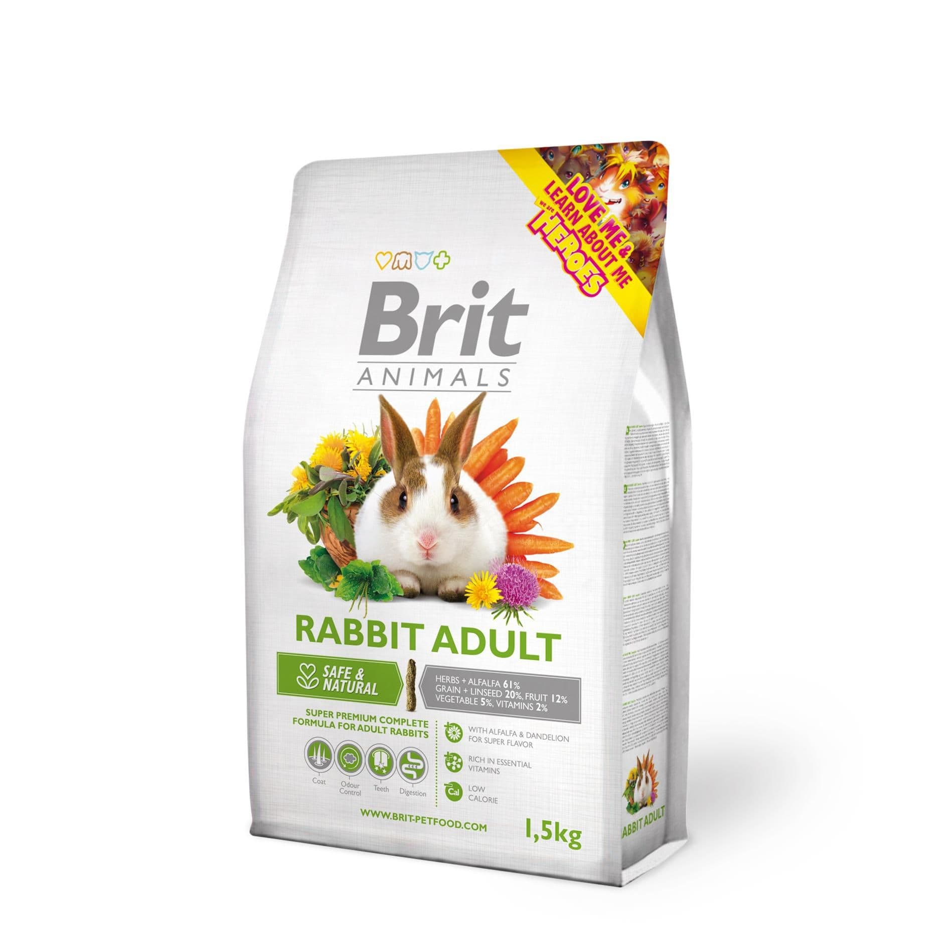 Brit Animals Rabbit Adult Complete 1500g