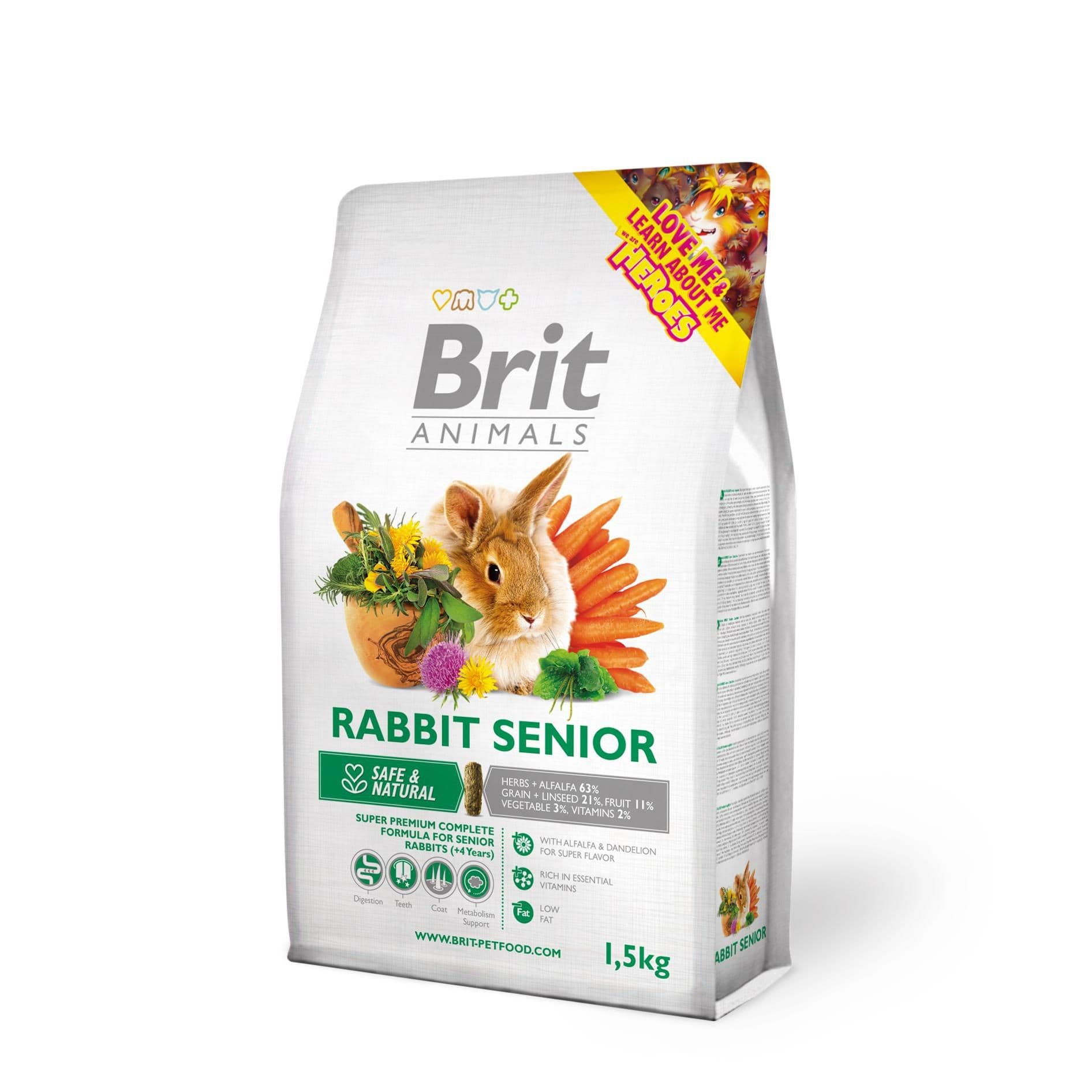 Brit Animals Rabbit Senior Complete 1500g