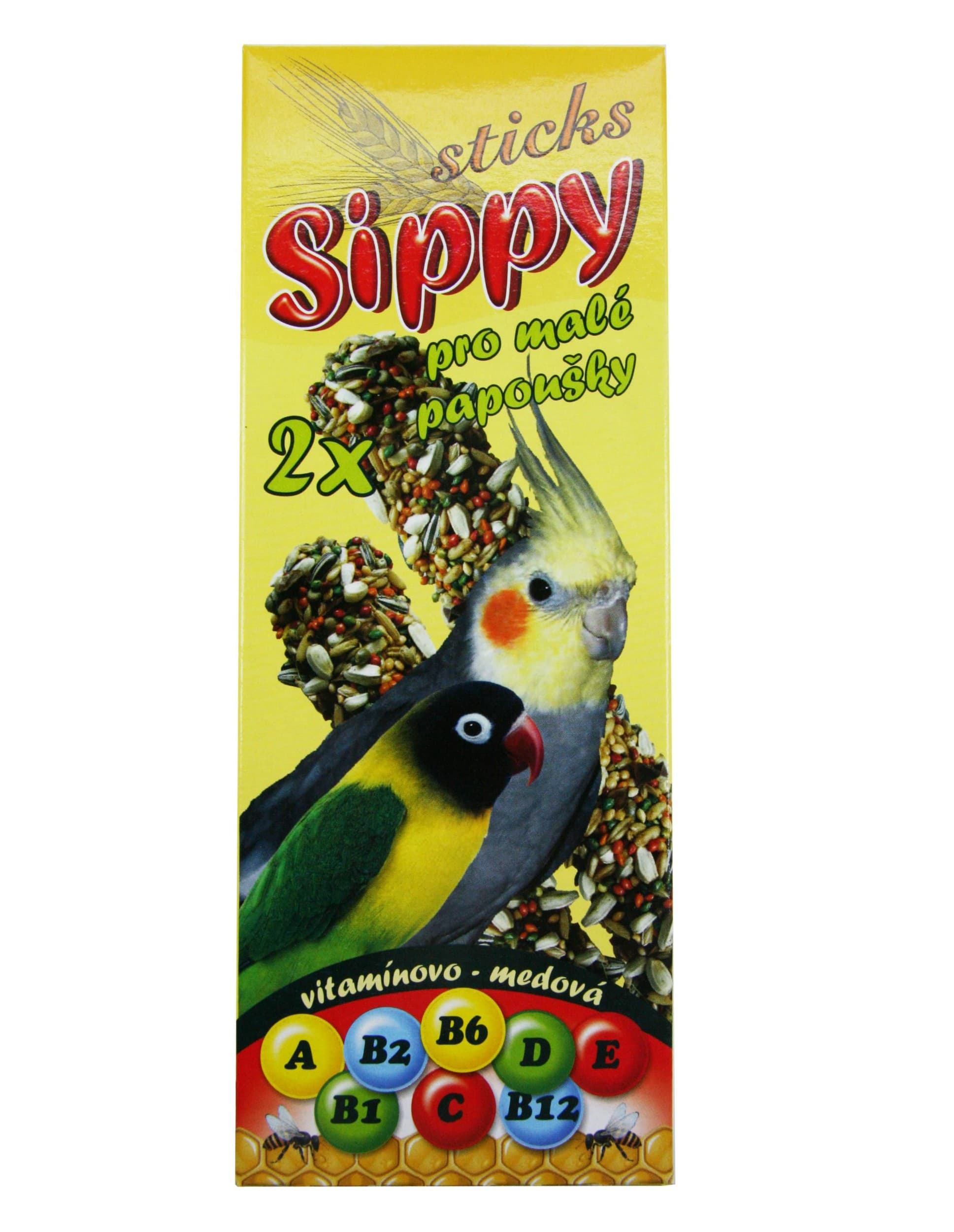 Akinu Sippy Tyč pro malé papoušky vitamínovo-medová 2 ks