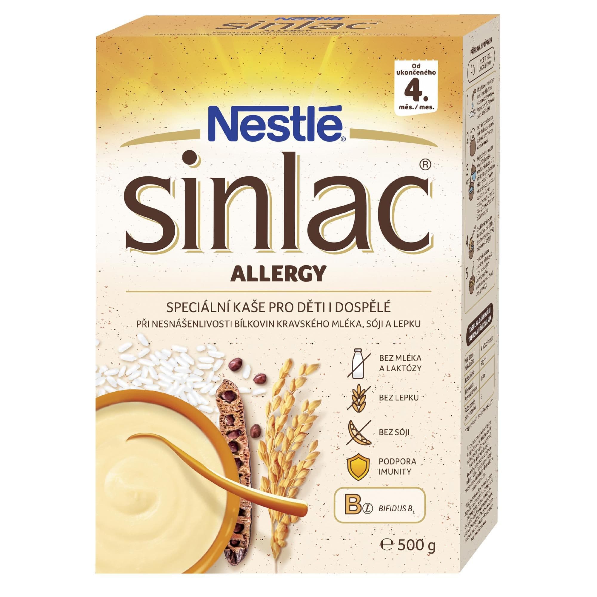 Nestlé SINLAC speciální nemléčná kaše 500 g
