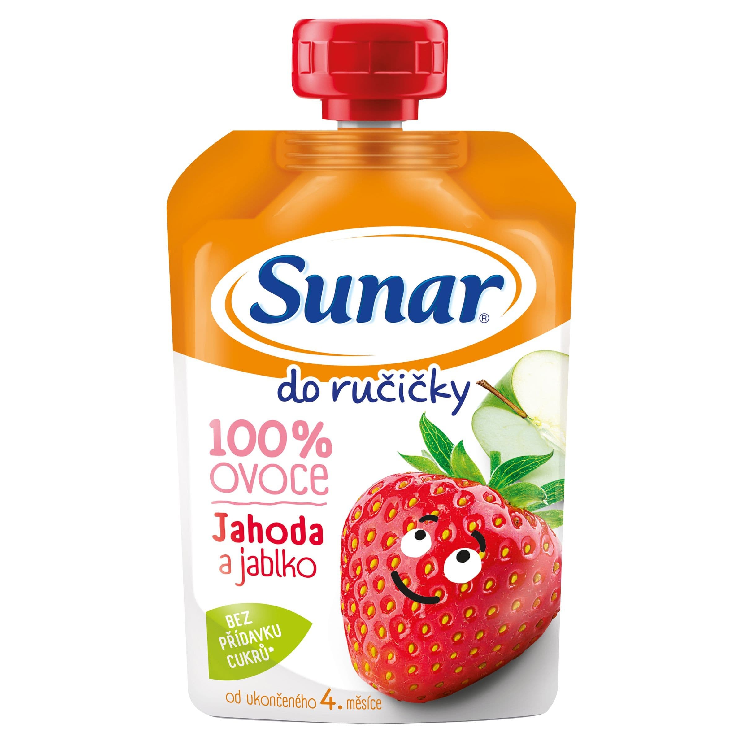 Sunar Do ručičky ovocná kapsička jahoda 4m+ 100 g