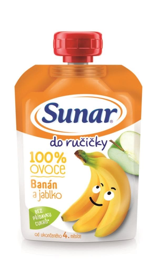 Sunar Do ručičky ovocná kapsička banán 4m+ 100 g