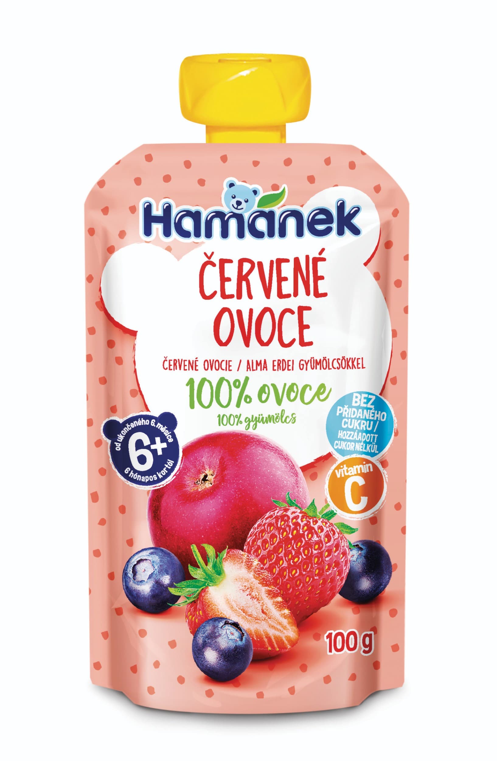 Hamánek Červené ovoce přesnídávka 100 g