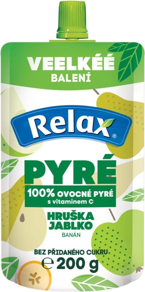 Relax Pyré 100% hruška - jablko 200g