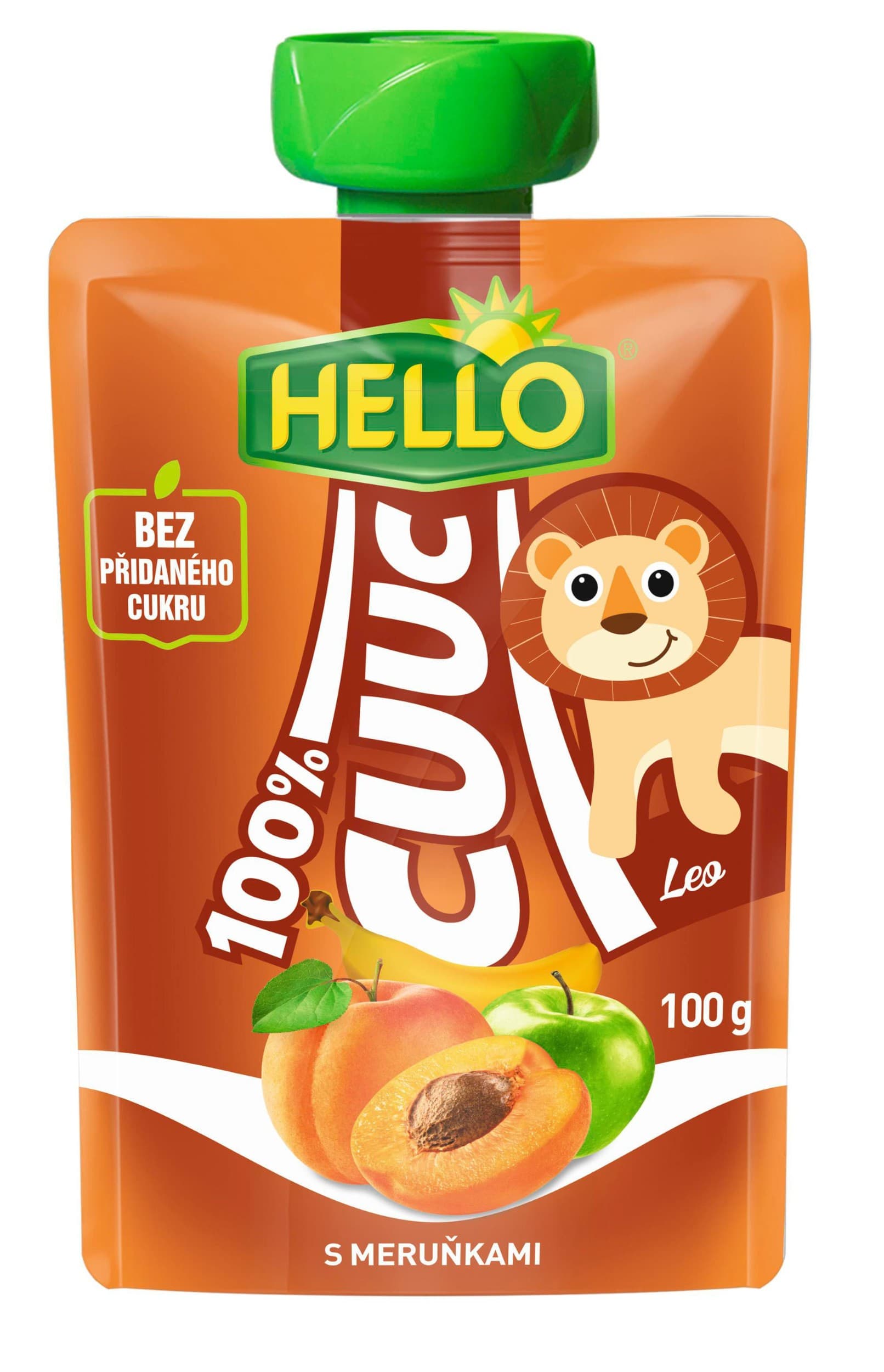 Hello Cuuc 100% s meruňkami kapsička 100 g