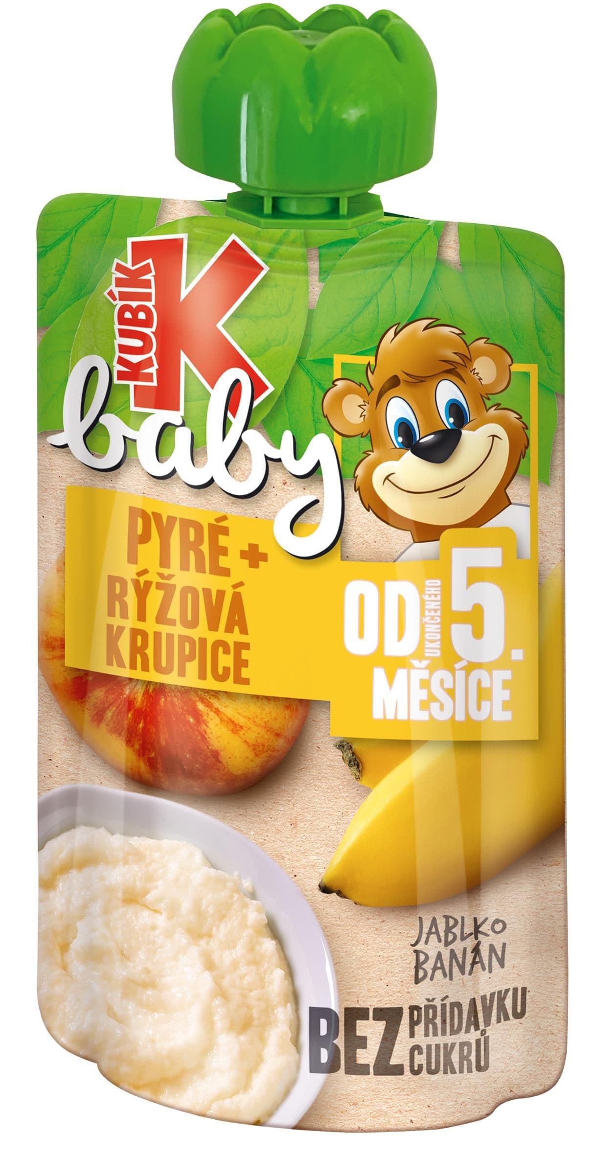 Kubík Baby jablko banán rýž. krup. 100 g