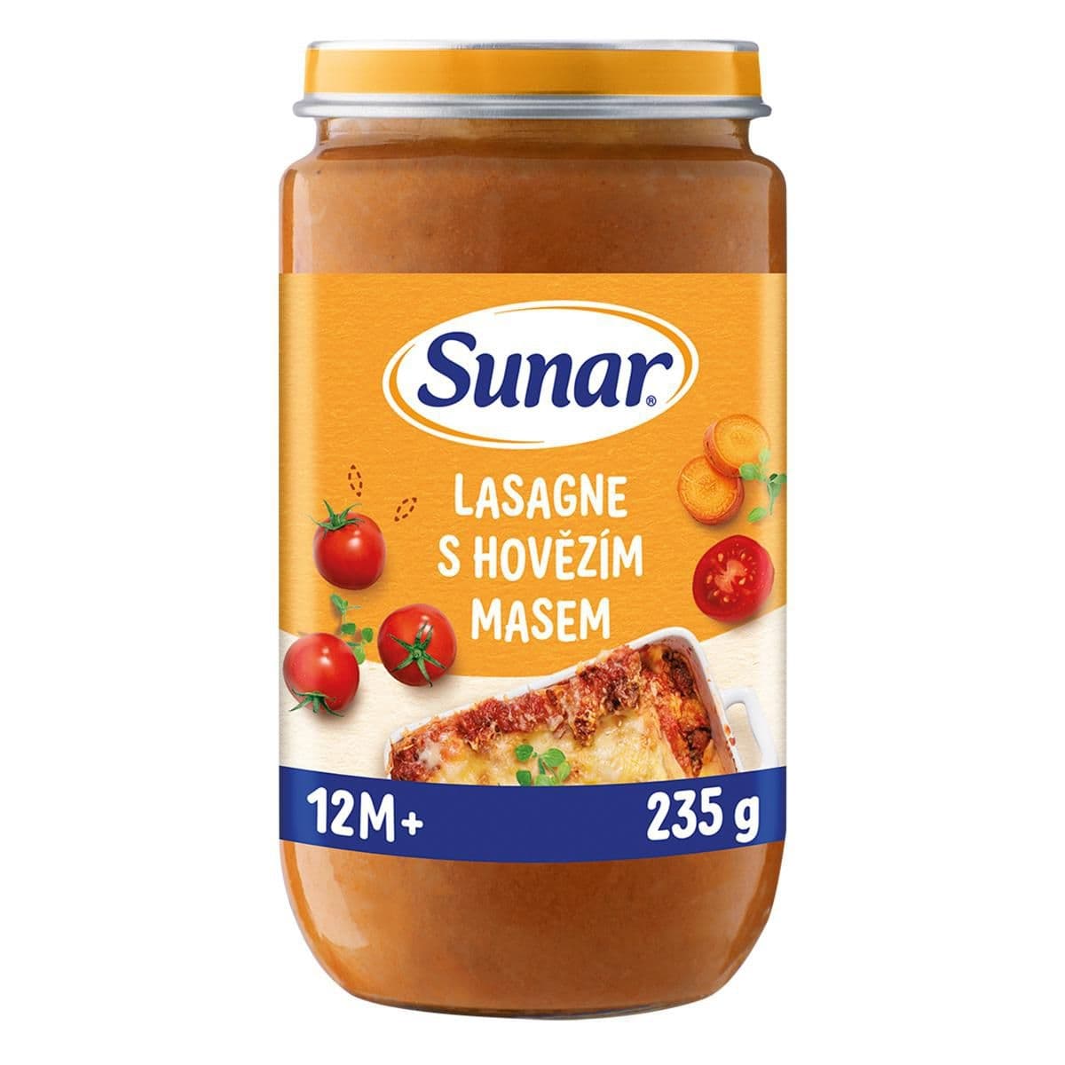 Sunar Příkrm lasagne s hovězím masem 12m+, 235g