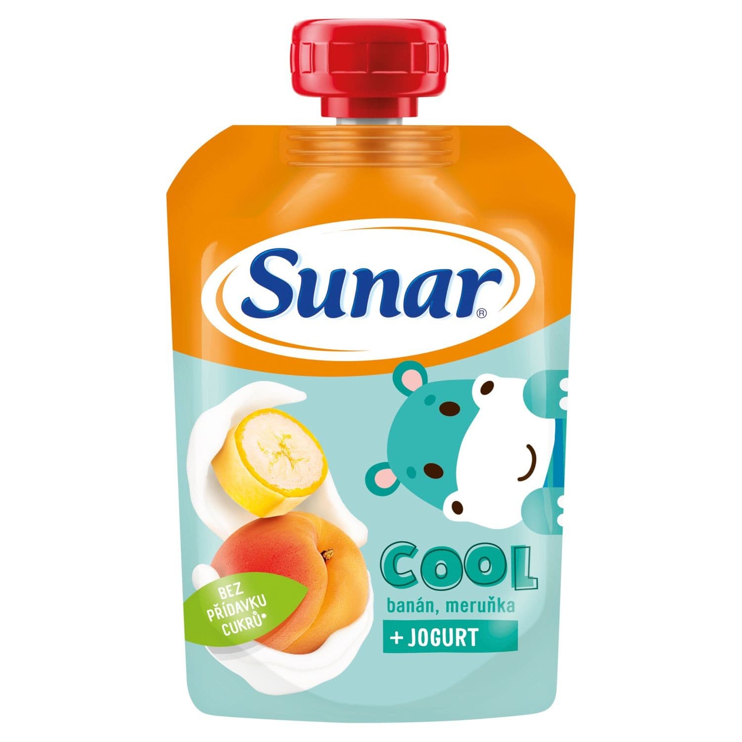 Sunar Cool ovocná kapsička banán, meruňka, jogurt 12m+ 110 g