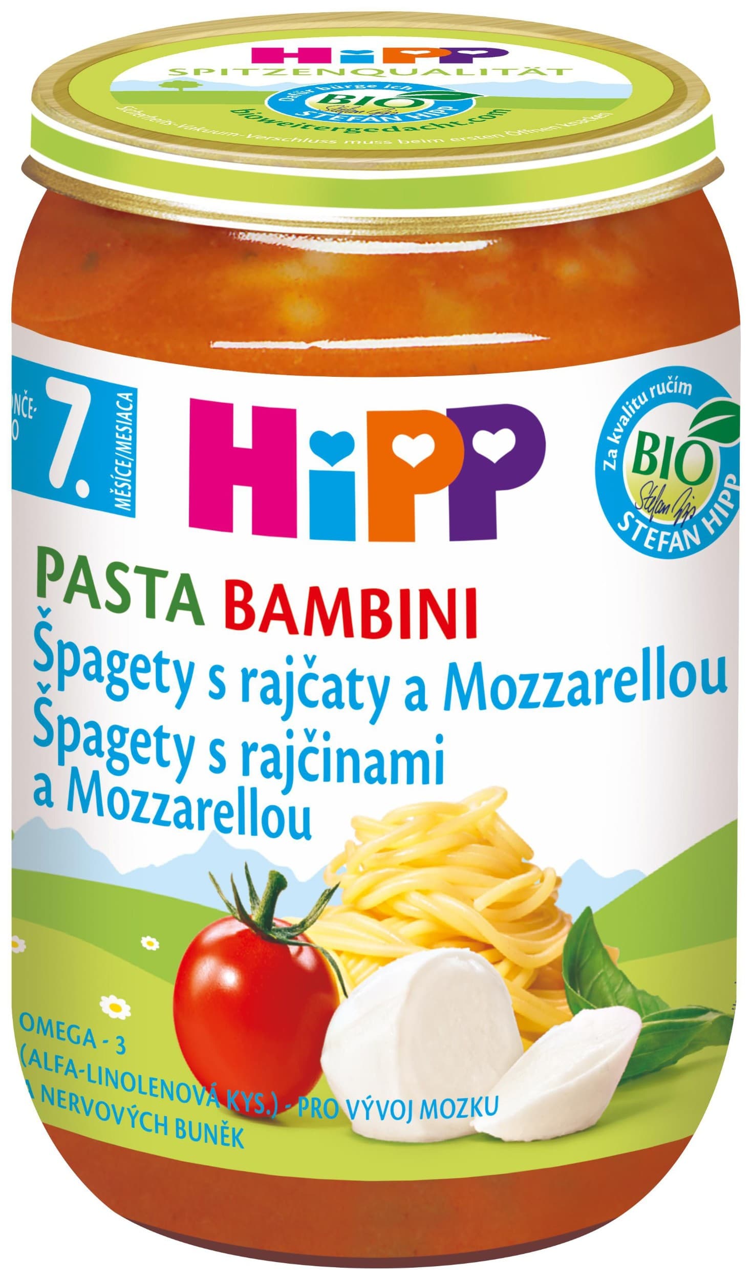 HiPP BIO Rajčata se špagetami a mozzarelou 220 g