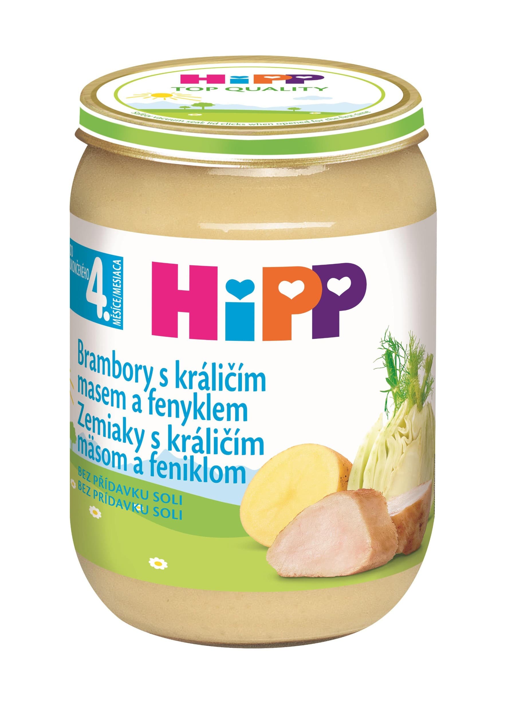 HiPP Brambory s králičím masem a fenyklem 190 g