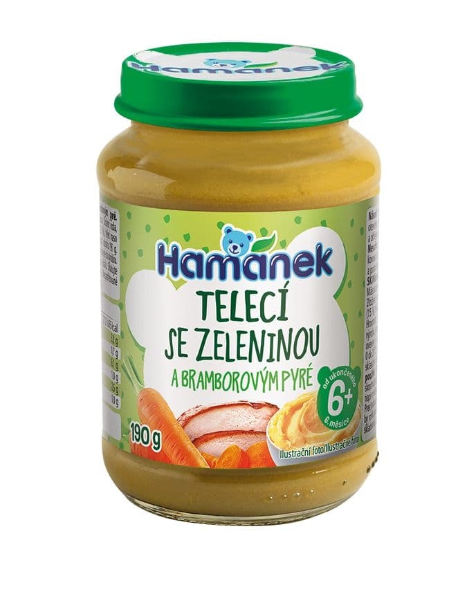 Hamánek Telecí se zeleninou 190 g
