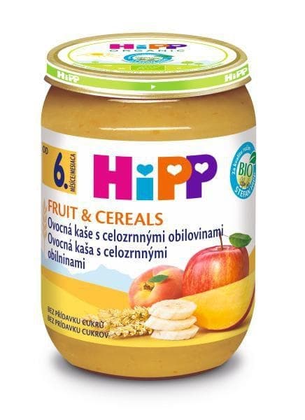 HiPP BIO ovocná kaše s celozrnnými obilovinami 190 g