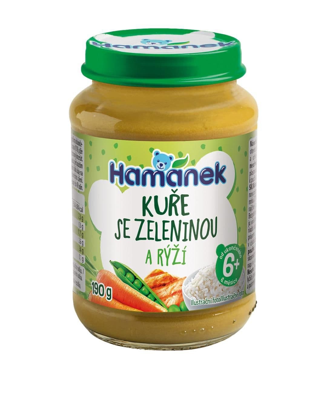 Hamánek Kuře se zeleninou a rýží 5m+ 190g