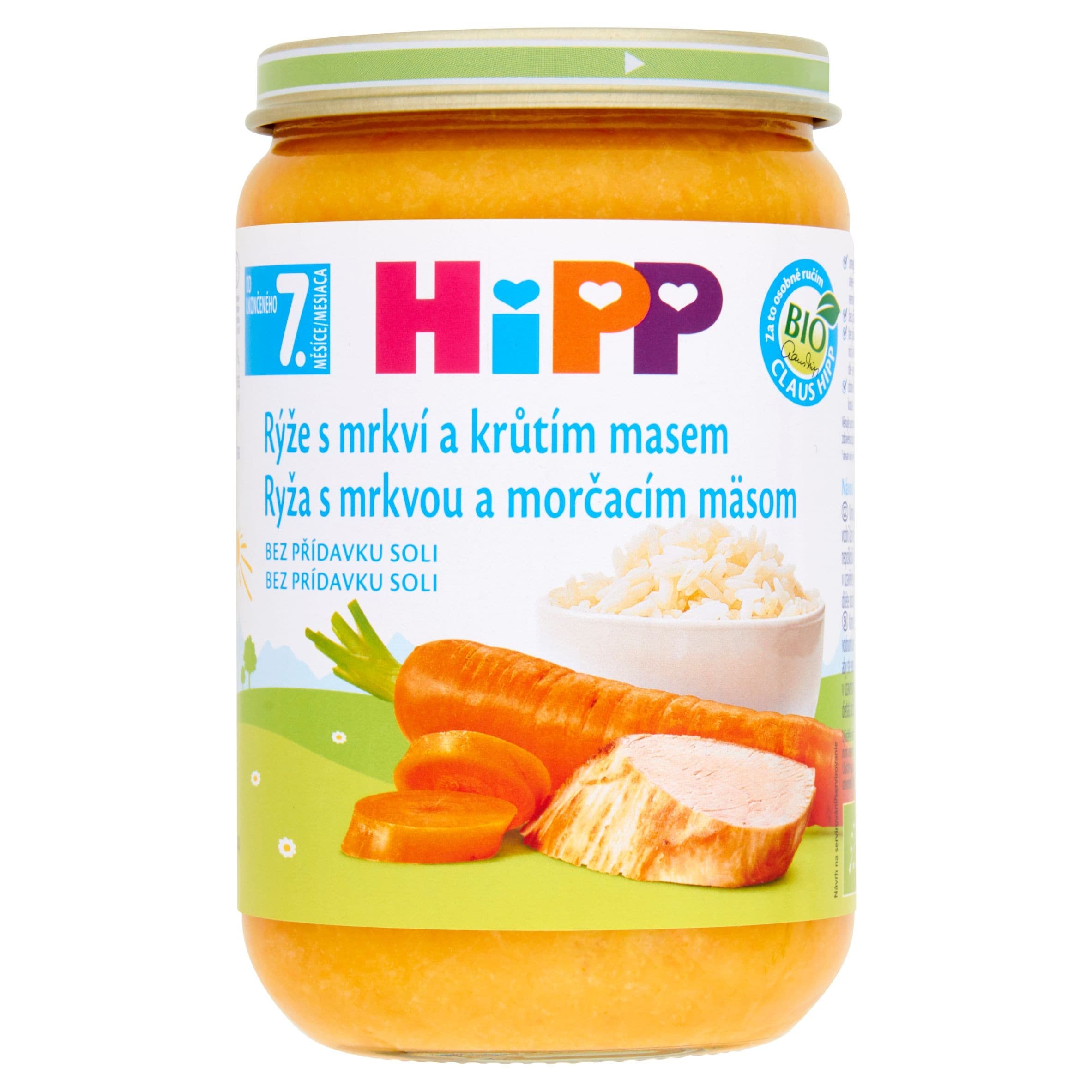 HiPP BIO rýže s mrkví a krůtím masem 220 g