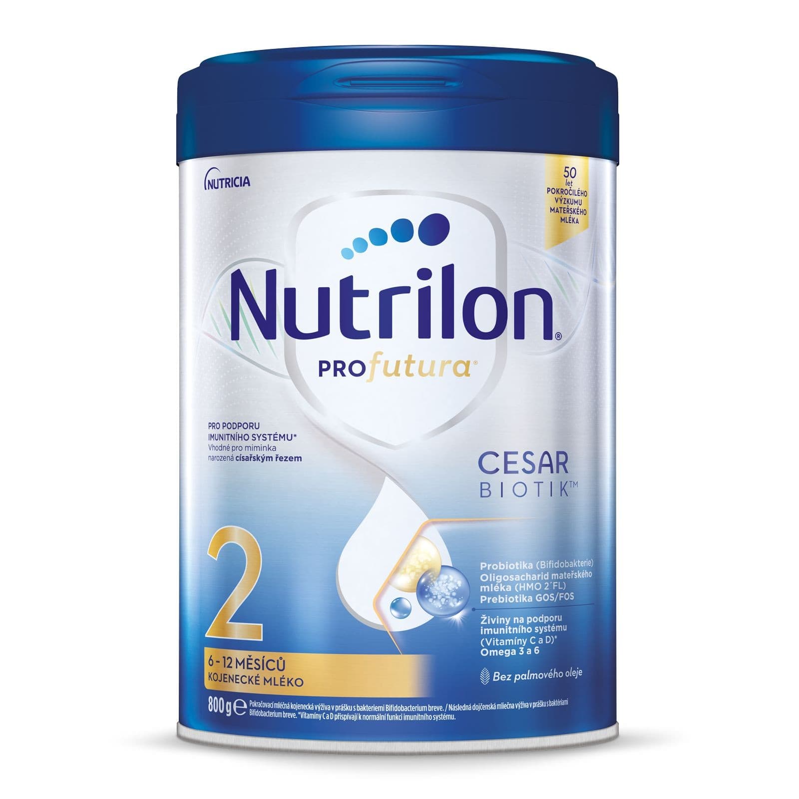 Nutrilon Profutura CESARBIOTIK 2 kojenecké mléko od uk. 6. měsíce 6+, 800g