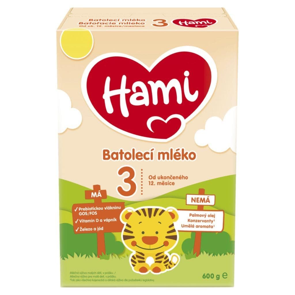 Hami 12+ batolecí mléko od ukončeného 12. měsíce 600 g
