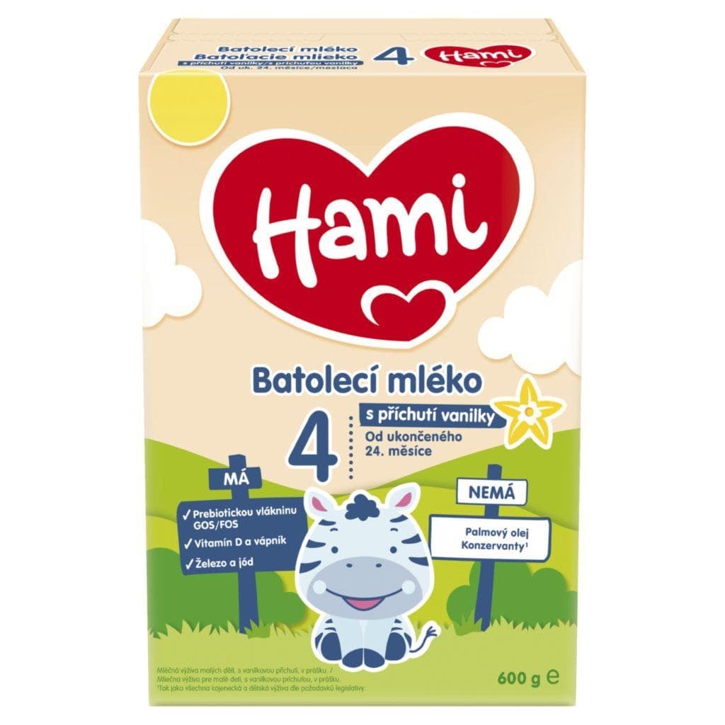 Hami 24+ Vanilka batolecí mléko s vanilkovou příchutí od ukončeného 24. měsíce 600 g