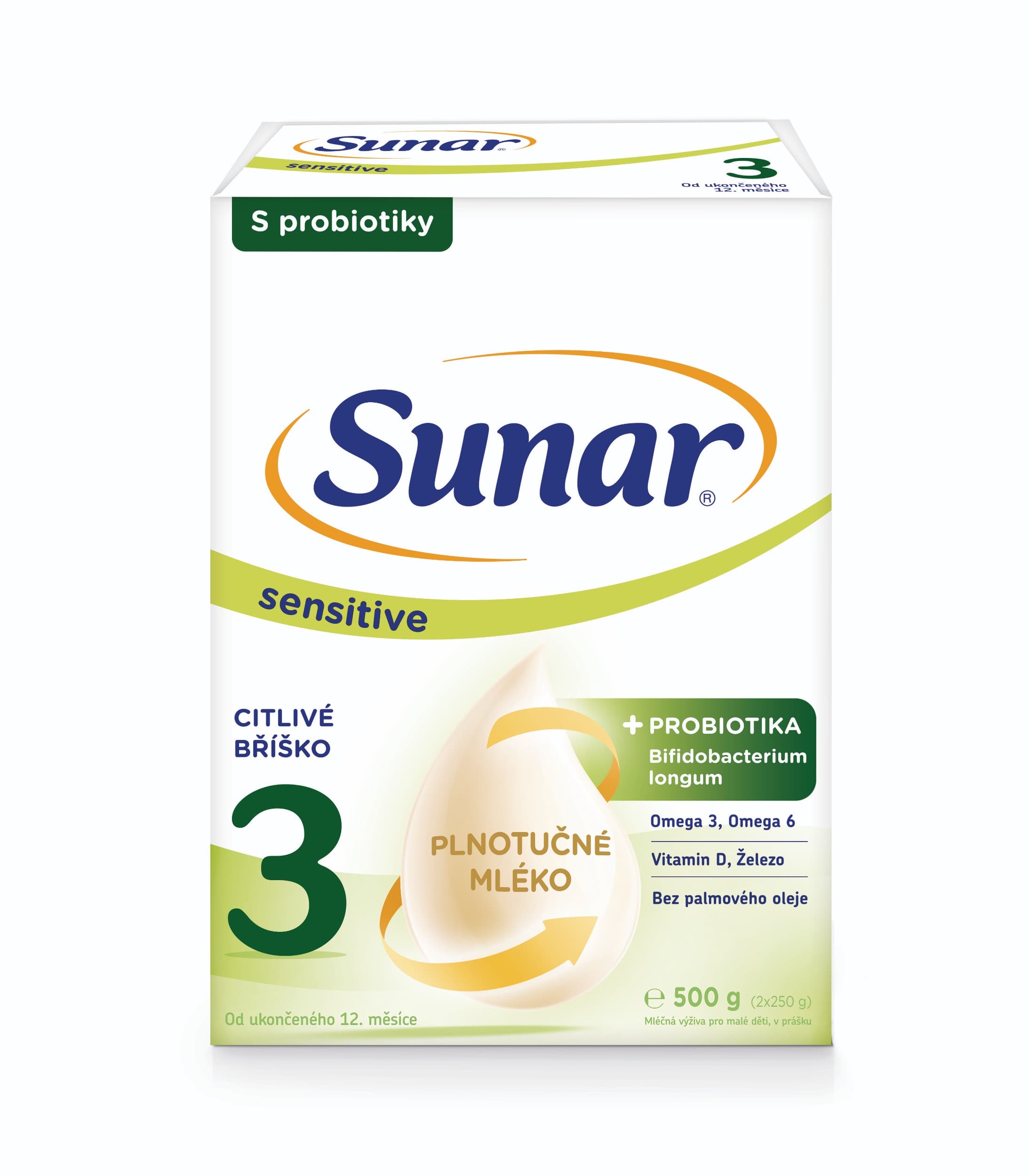 Sunar Sensitive 3, batolecí mléko 500 g