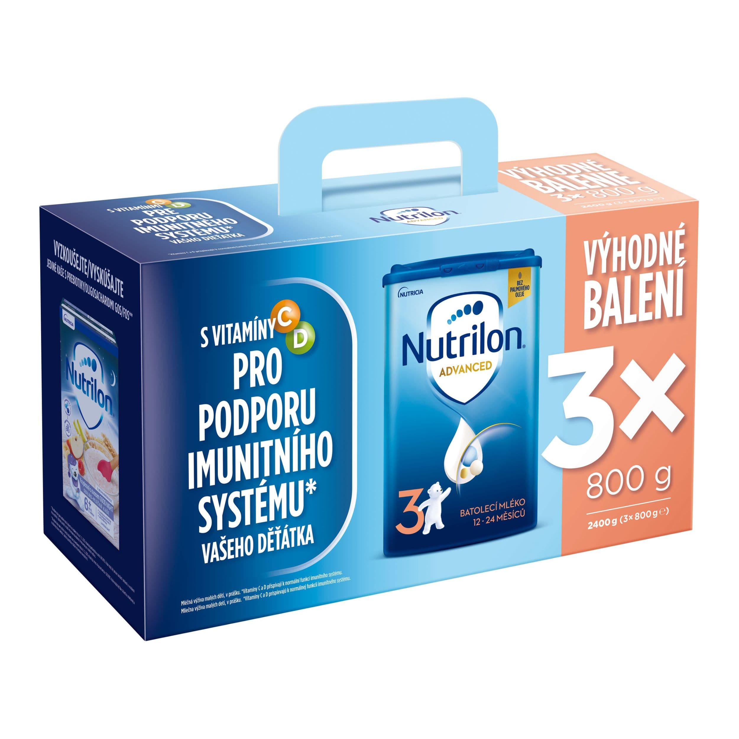 NUTRILON 3 Advanced batolecí mléko od uk. 12. měsíce 3x800g