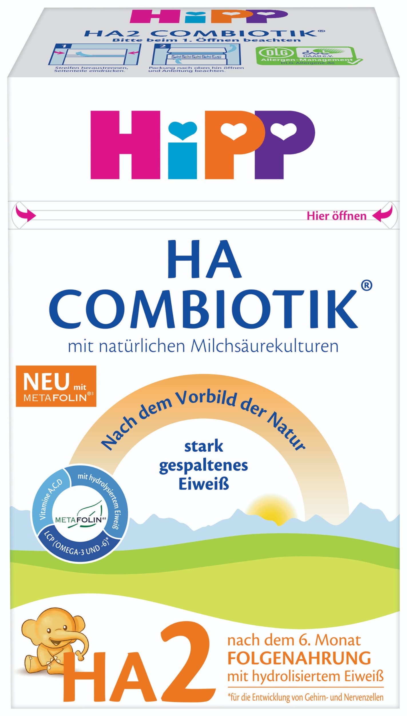 HiPP HA 2 Combiotik Pokračovací mléčná kojenecká výživa 600 g