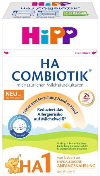 HiPP Počáteční mléčná kojenecká výživa HA 1 Combiotik 600 g