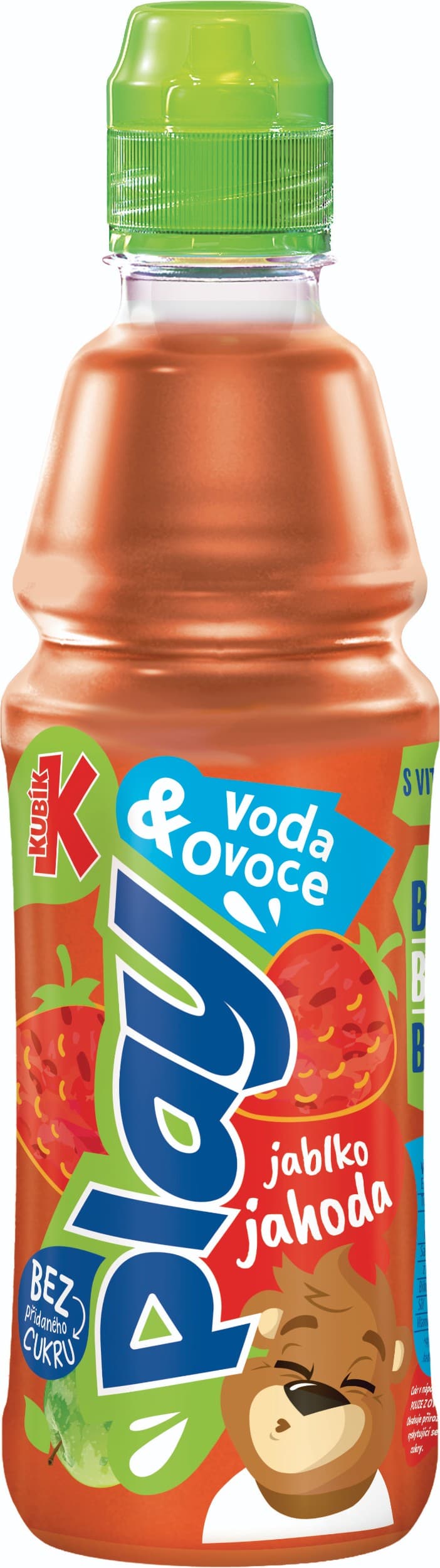 Kubík Play Voda + ovoce příchuť Jahoda 0,4l