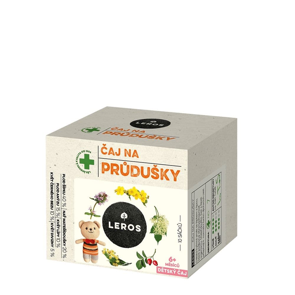 Leros Dětský čaj na průdušky 10x1,5g