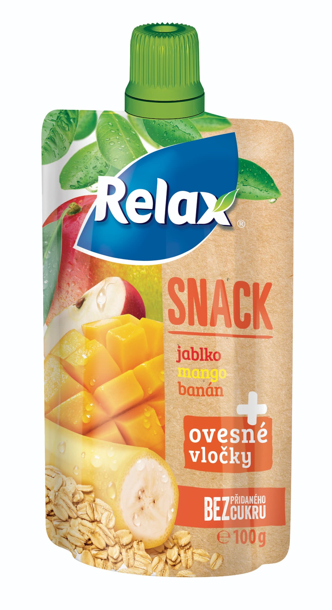 Relax Snack ovocné pyré s ovesnými vločkami 100g