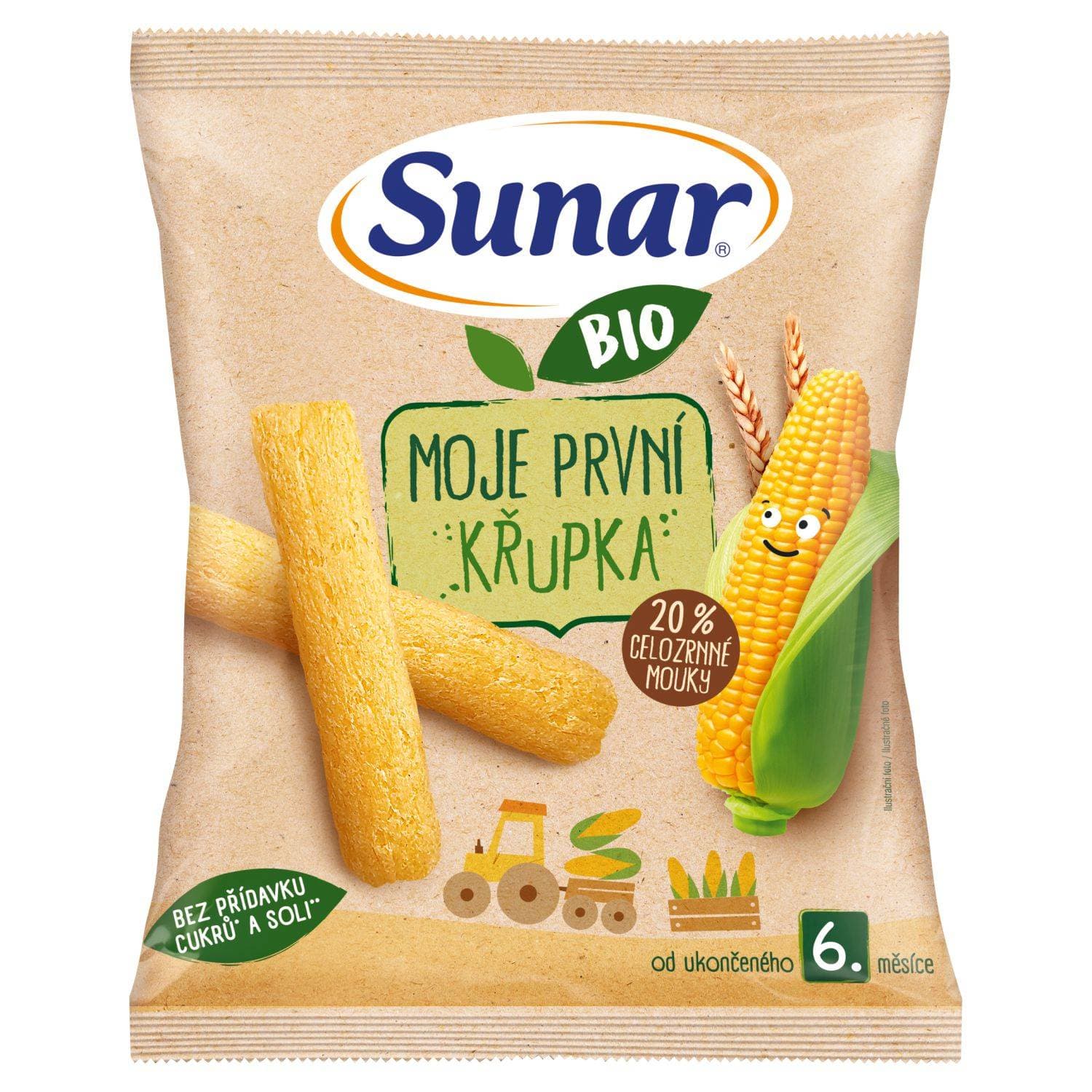 Sunar BIO moje první dětská křupka 6m+ 25 g