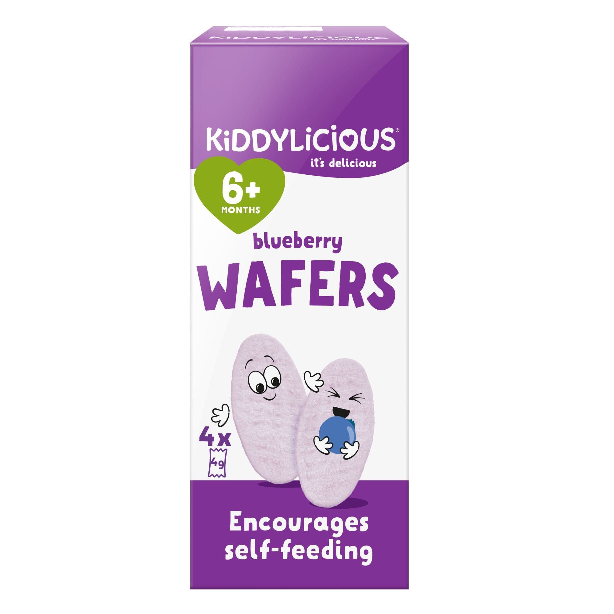 Kiddylicious Oplatky borůvkové mini 4x4g