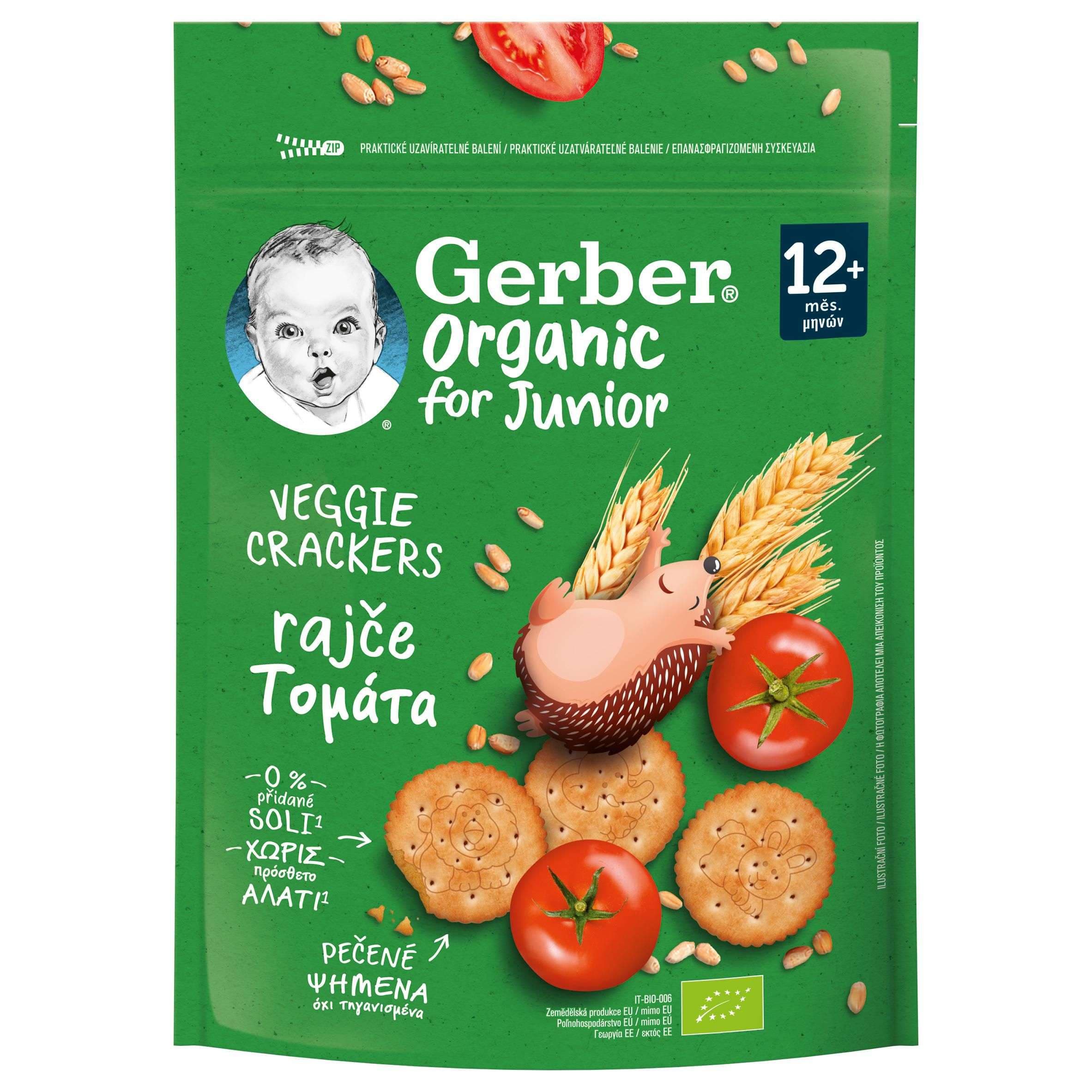 Gerber Organic krekry s rajčaty 100 g