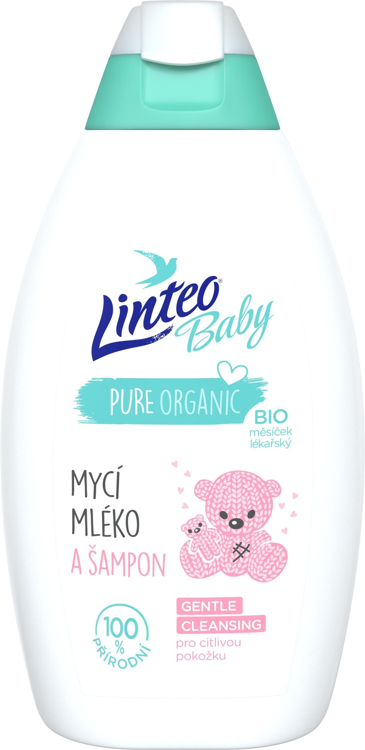 Linteo Baby Mycí mléko a šampon 425 ml